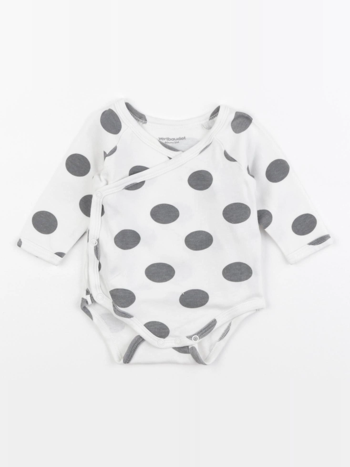 Vertbaudet - body gris - 3 mois