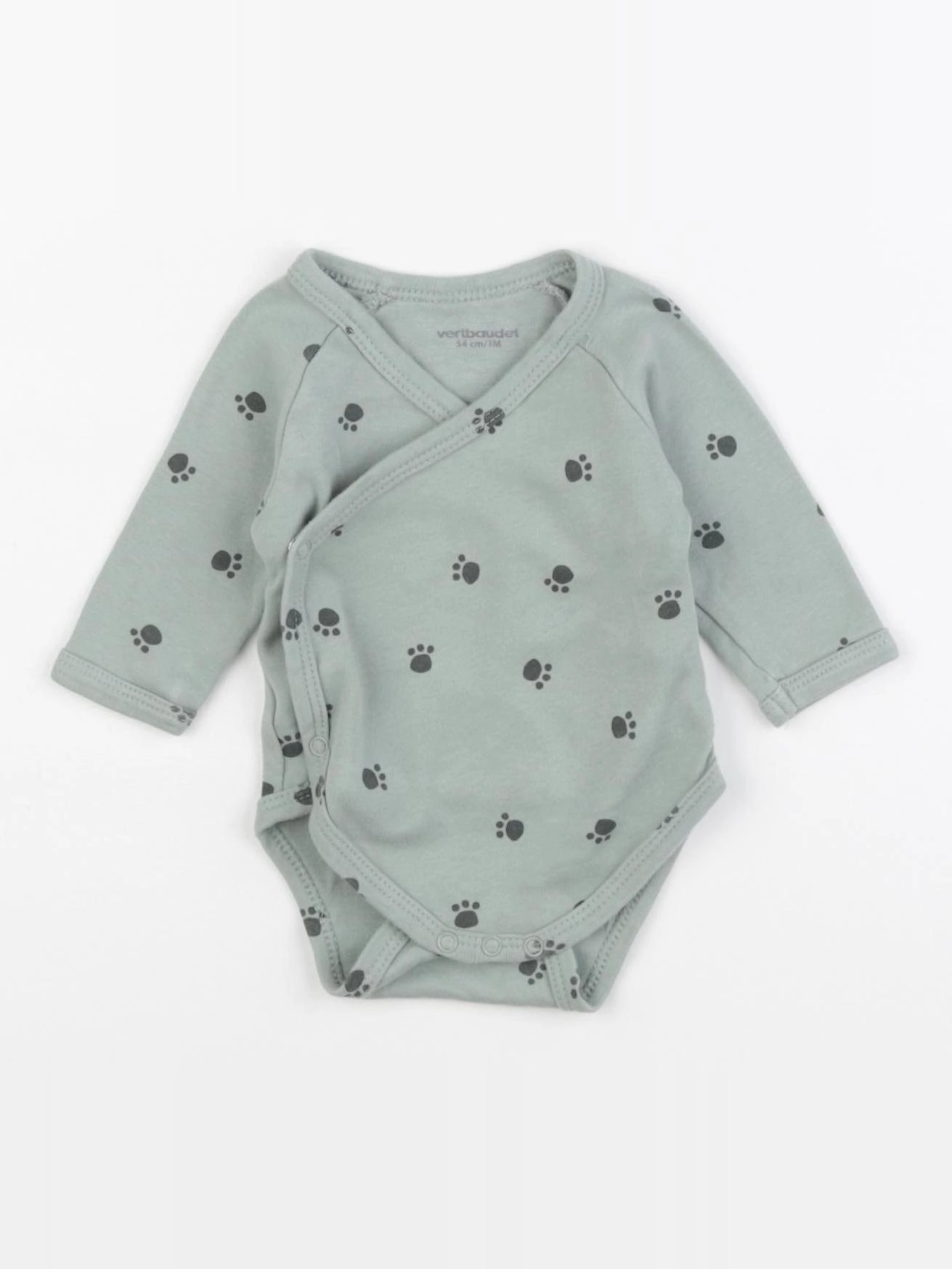 Vertbaudet - body vert - 1 mois