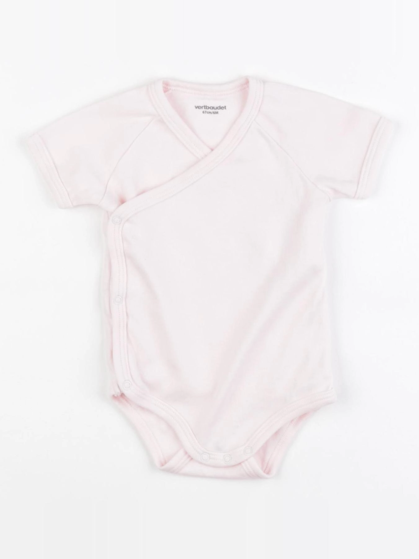 Vertbaudet - body rose - 6 mois