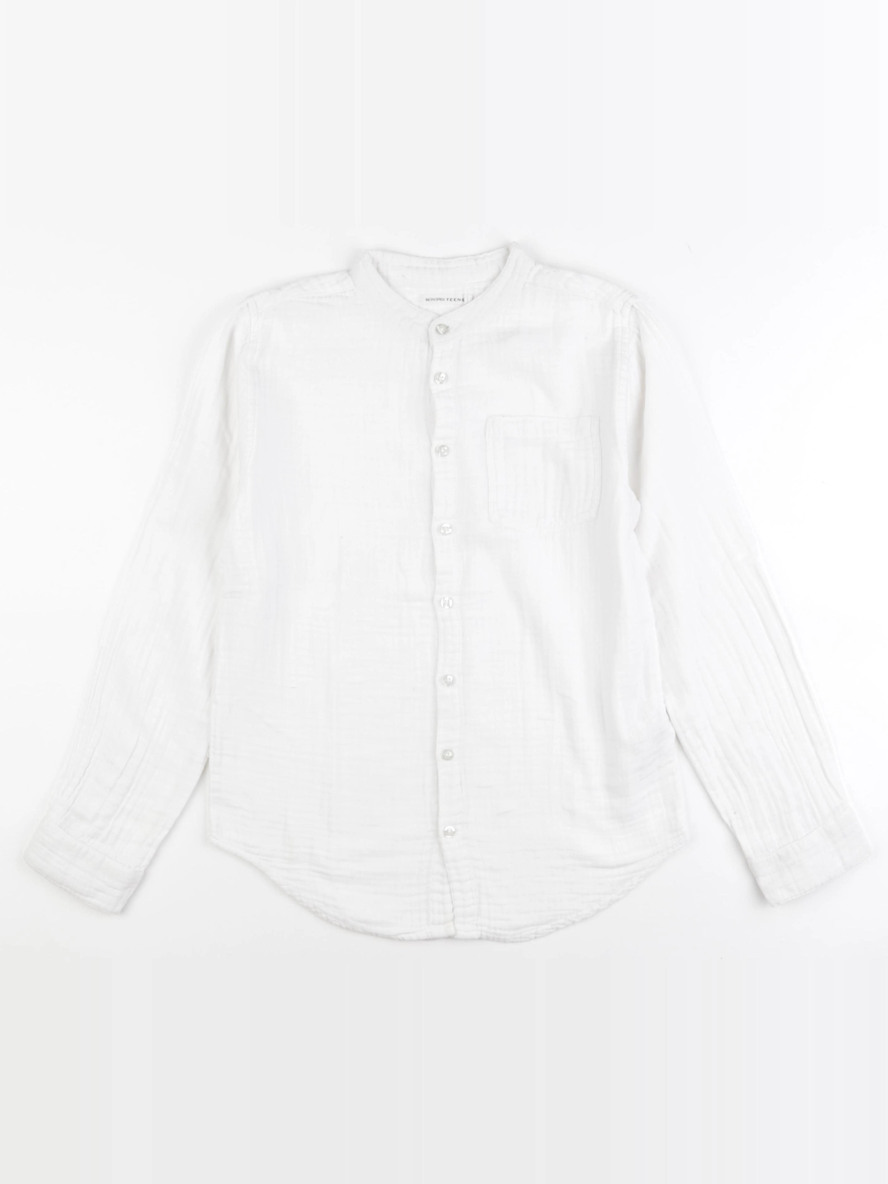 Monoprix - chemise blanc - 12 ans