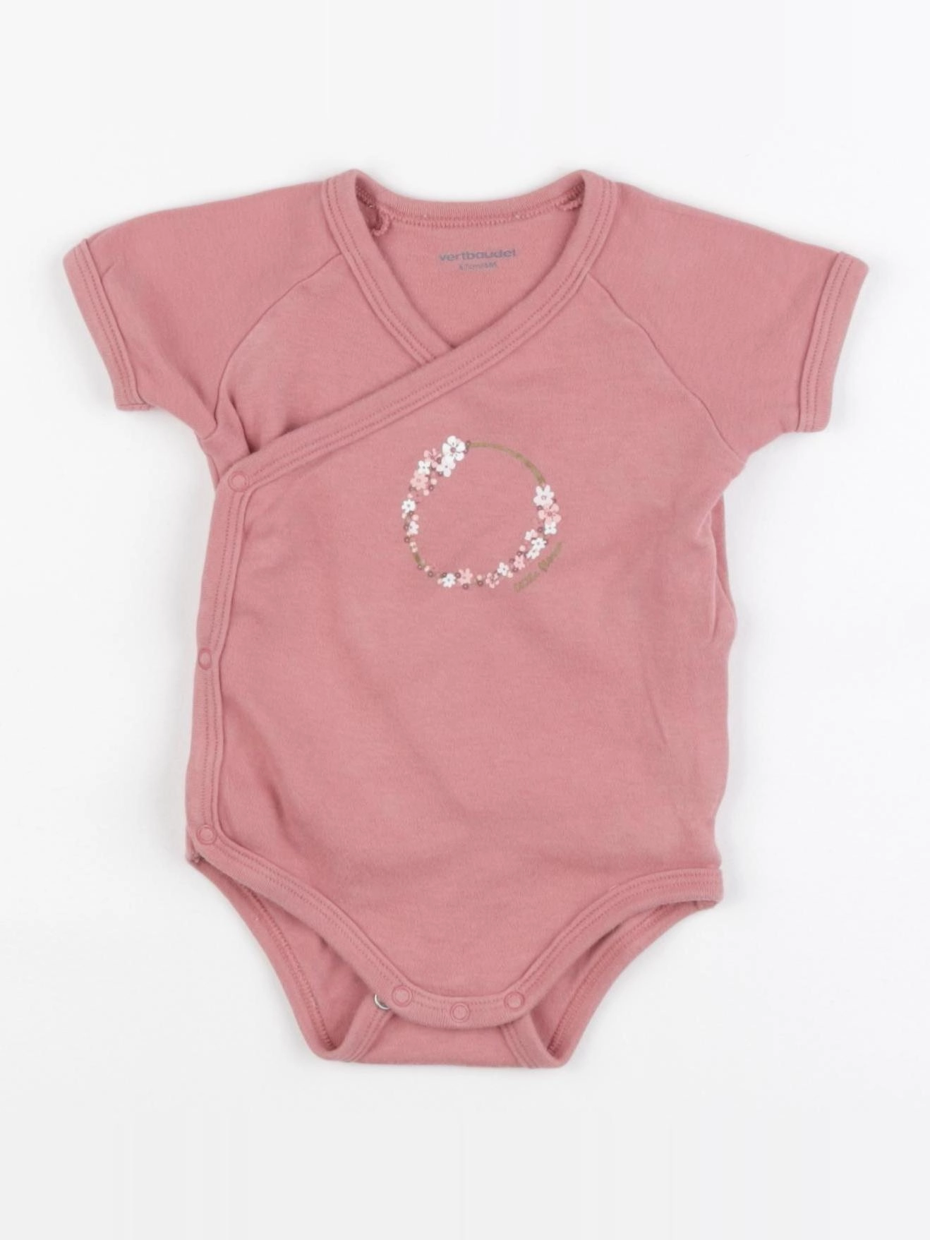 Vertbaudet - body rose - 6 mois