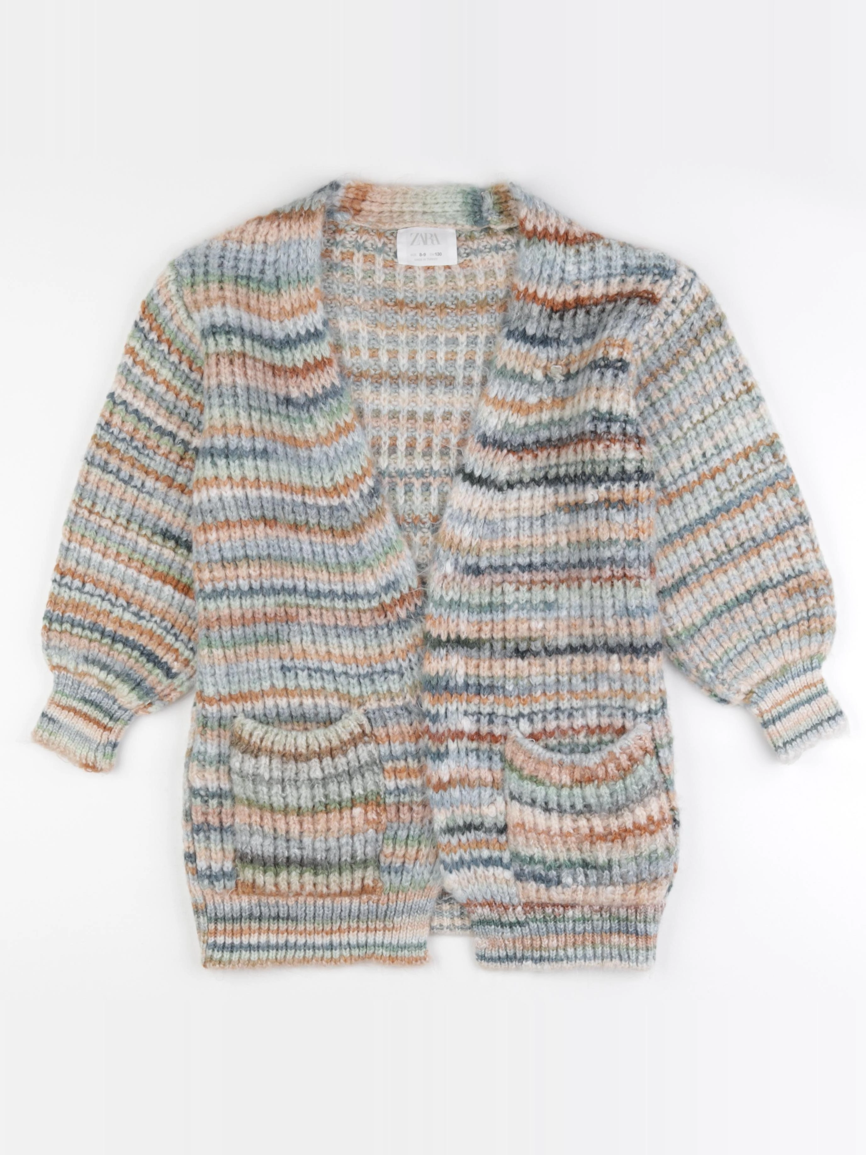 Zara - gilet multicolore - 8/9 ans