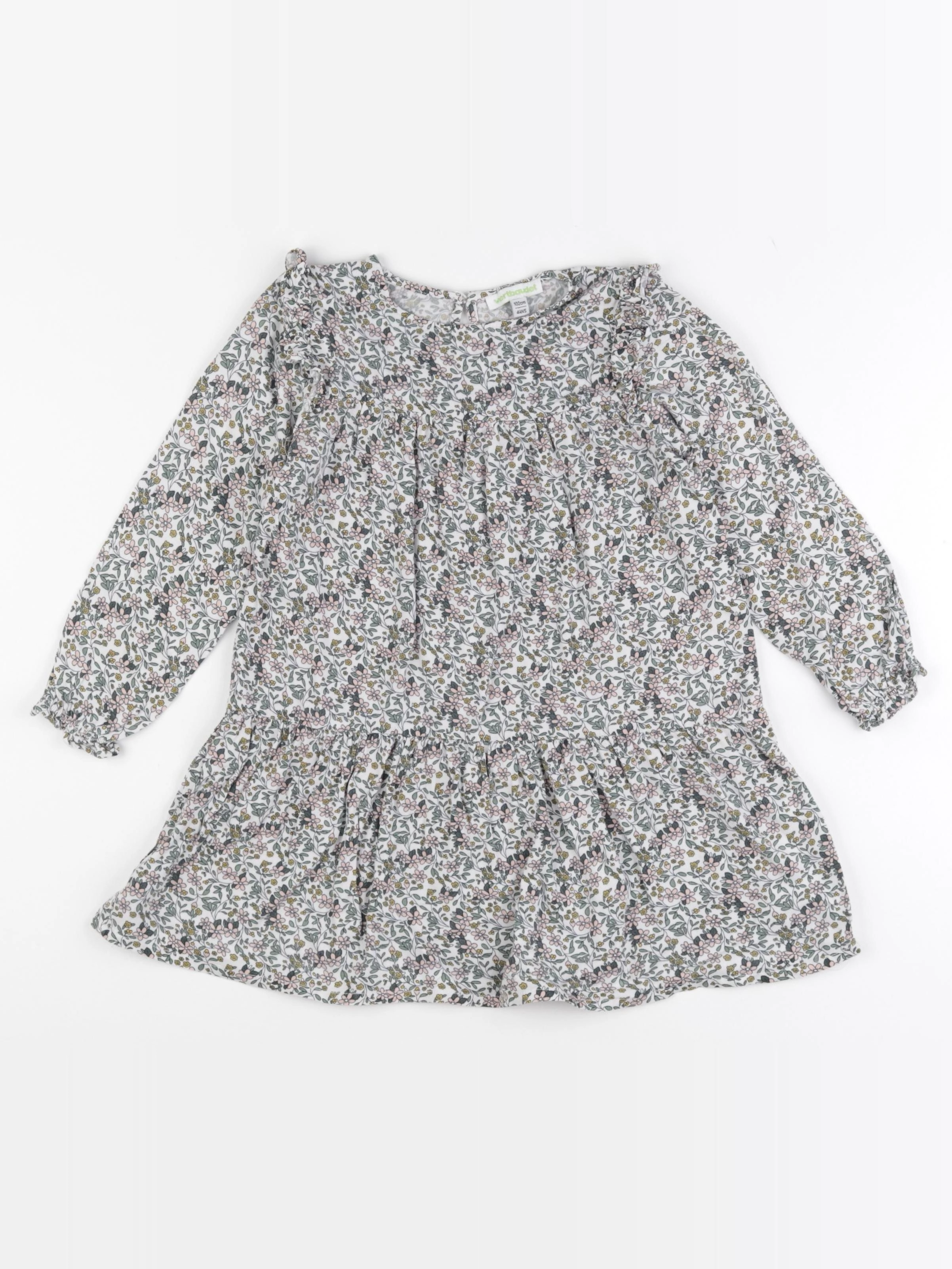 Vertbaudet - robe multicolore - 4 ans