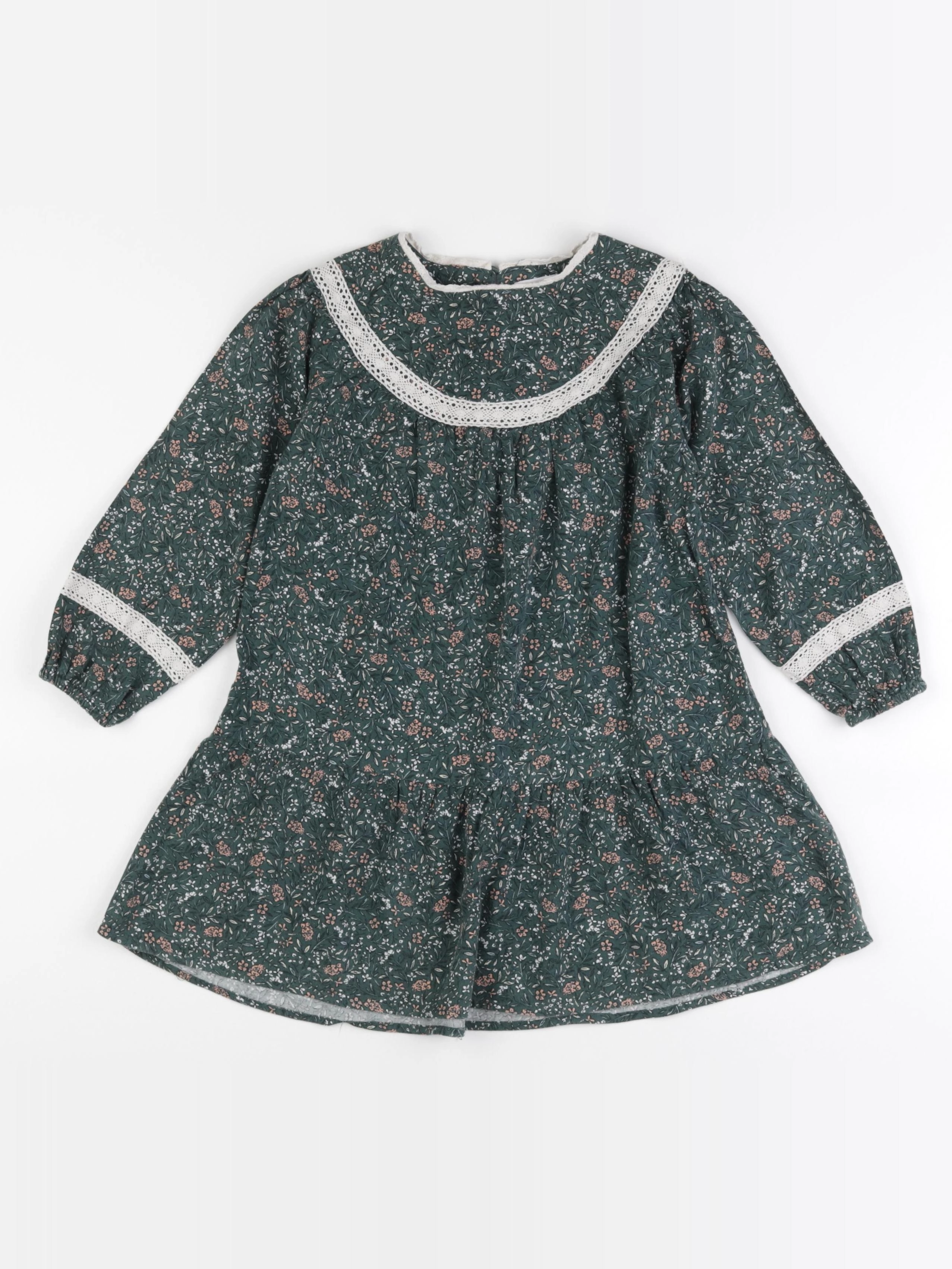 Vertbaudet - robe vert - 6 ans