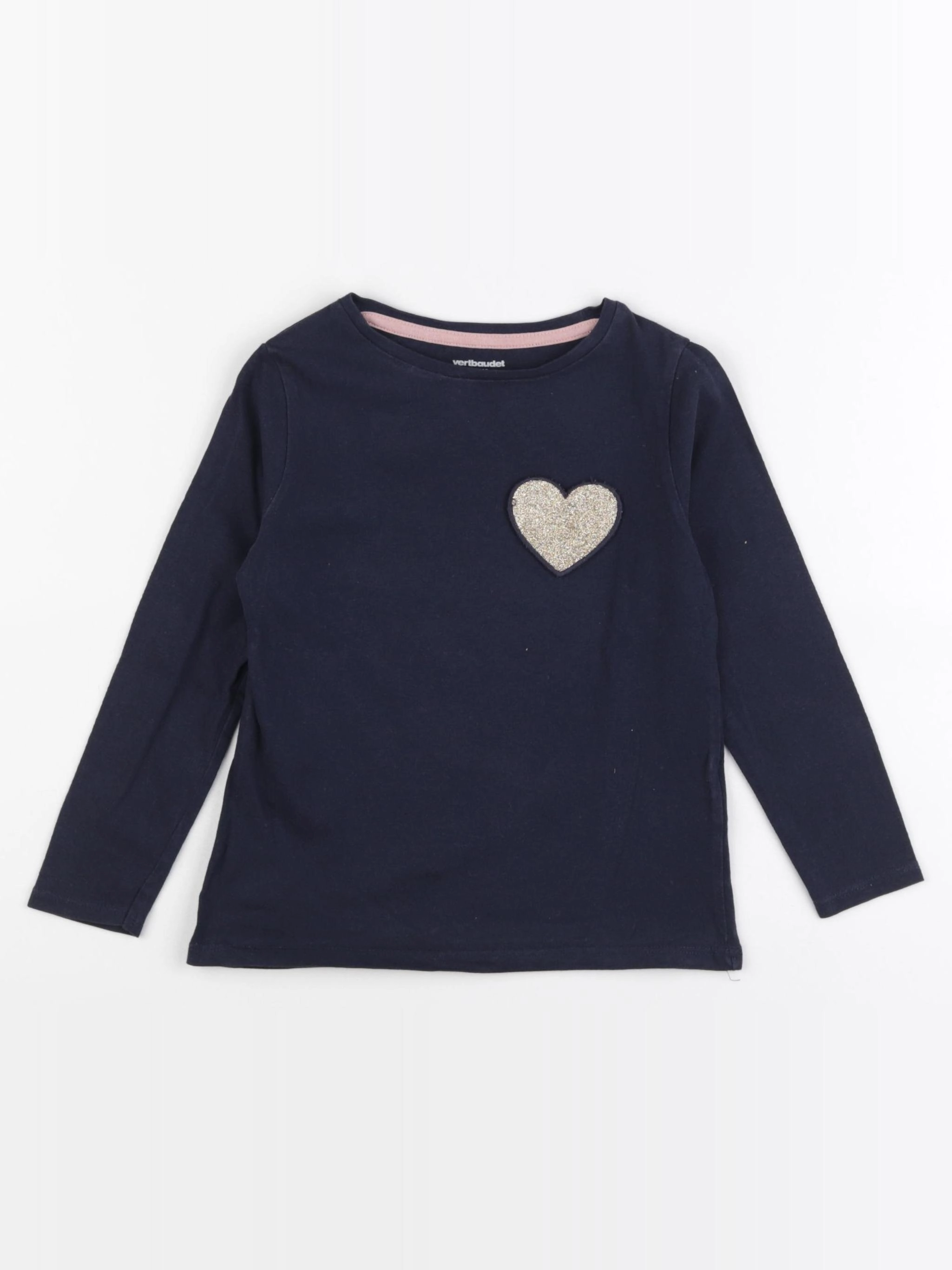 Vertbaudet - tee-shirt bleu - 5 ans