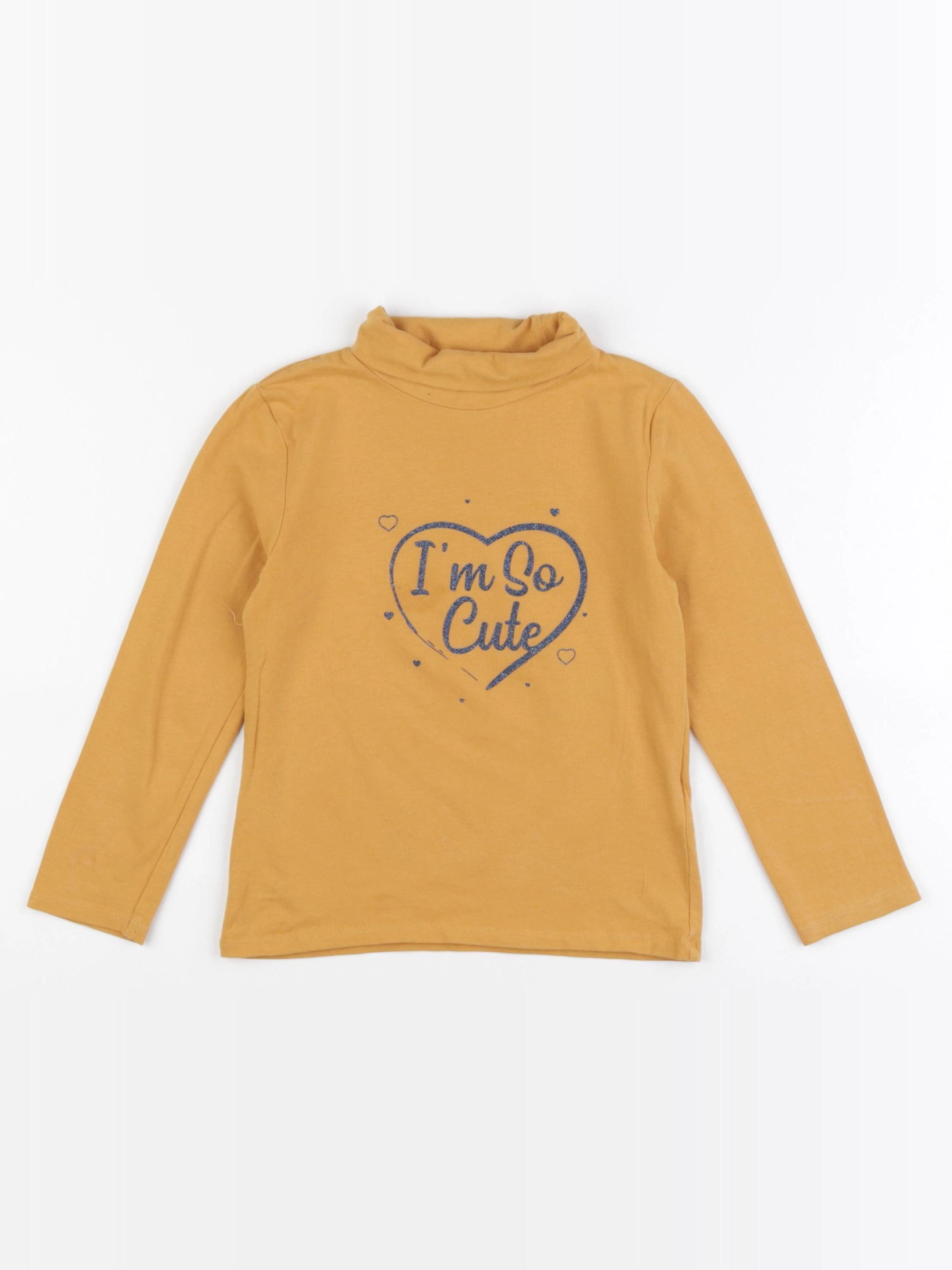 Vertbaudet - sous-pull jaune - 5 ans