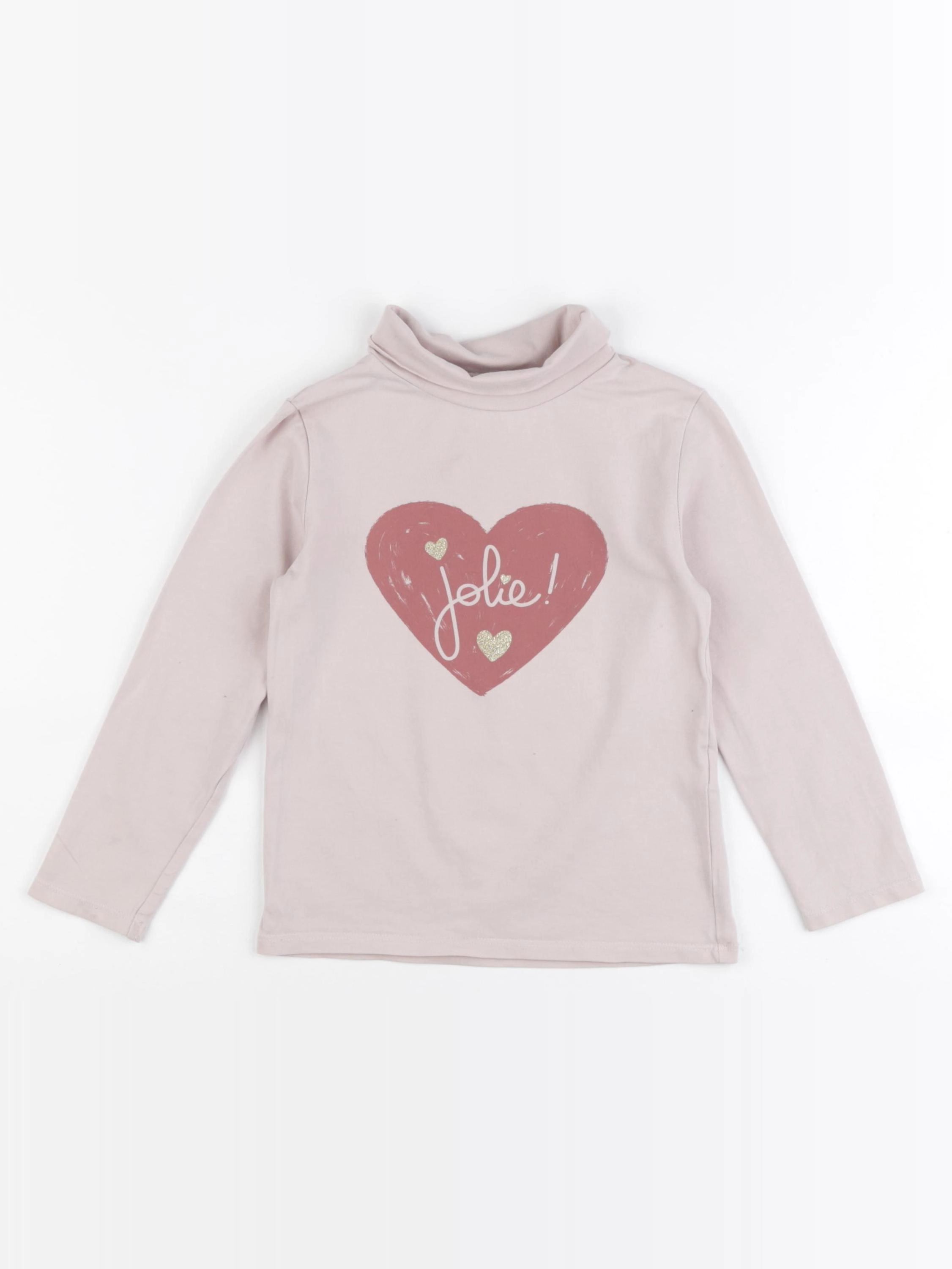 Vertbaudet - sous-pull rose - 5 ans