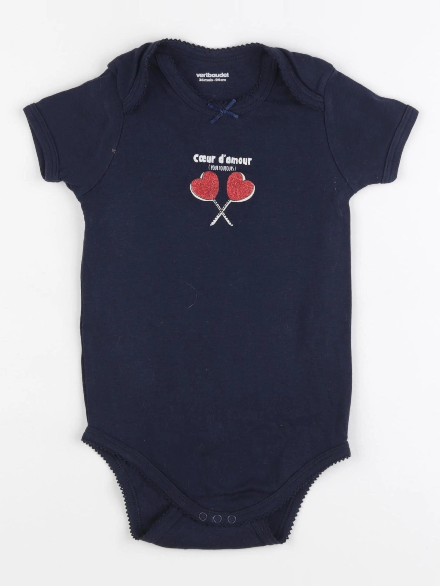 Vertbaudet - body bleu - 36 mois