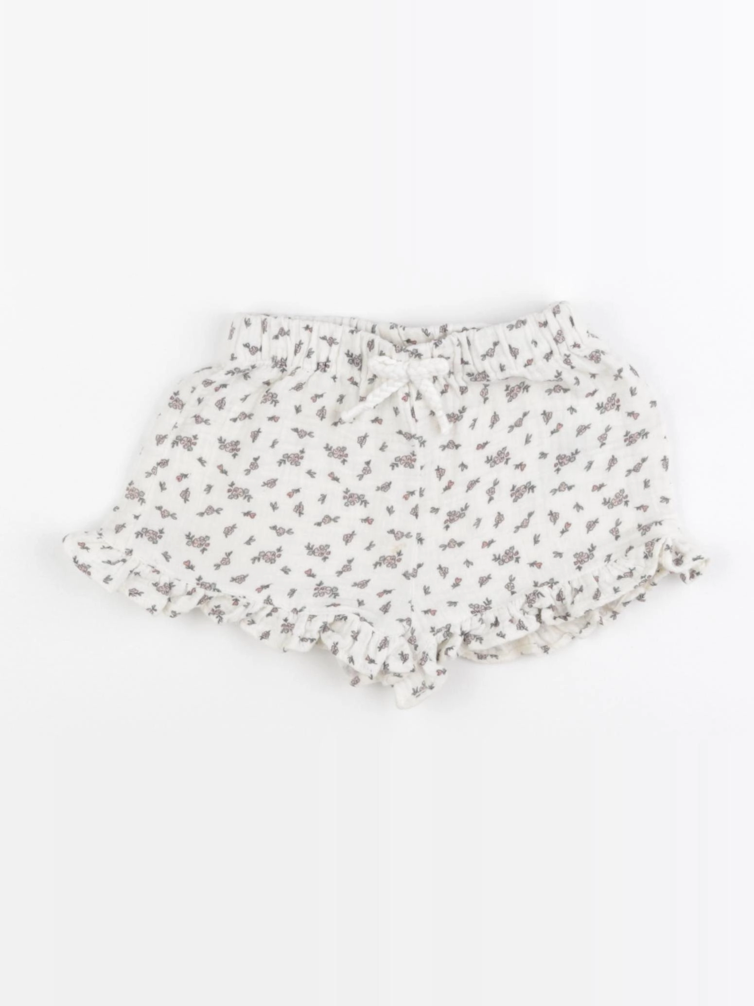 Vertbaudet - short beige, rose, vert - 12 mois