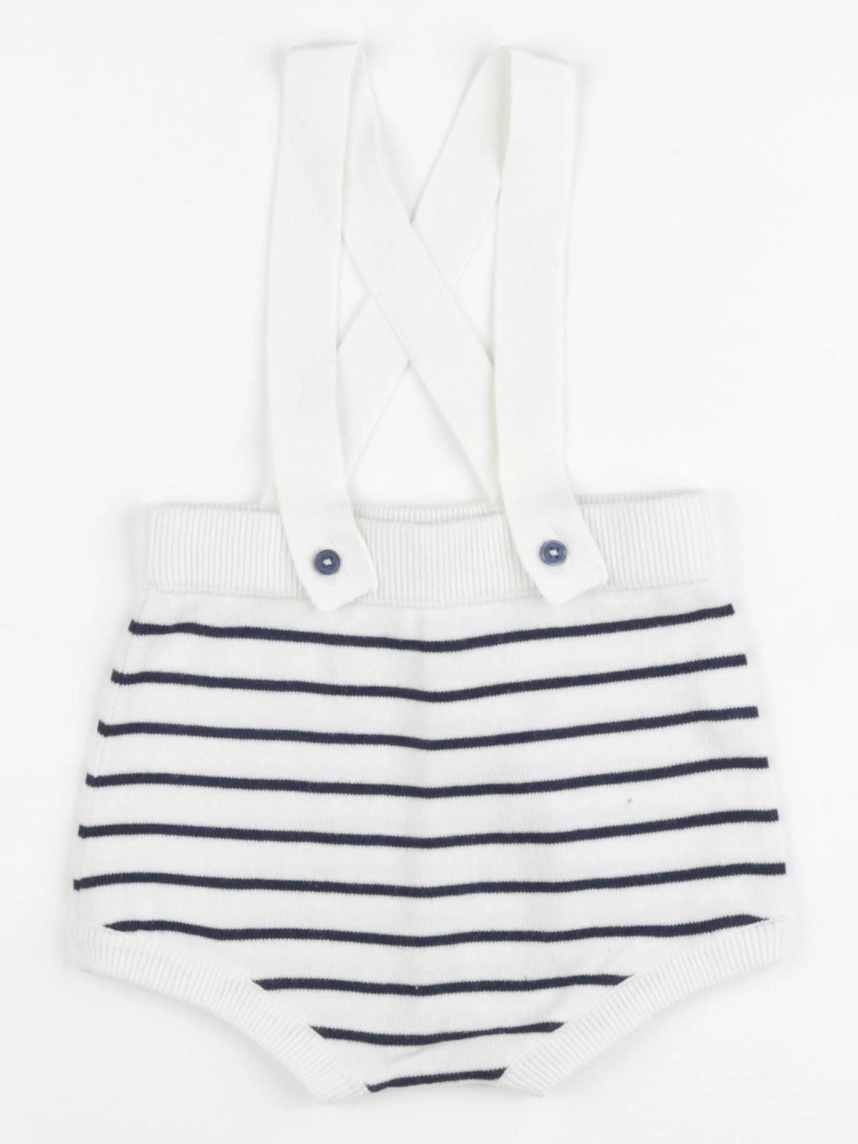 Boutchou - bloomer blanc, bleu - 18 mois