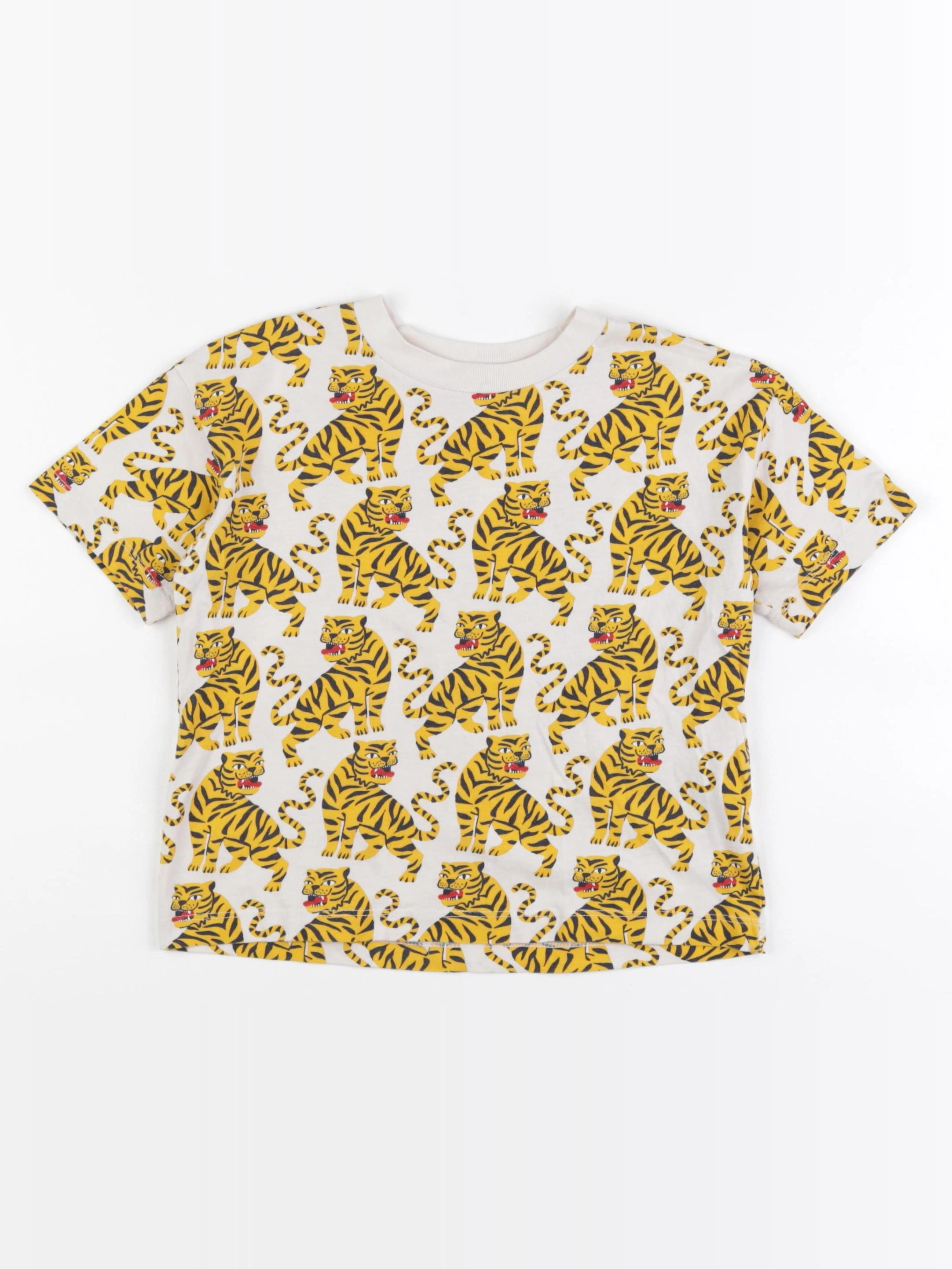 Monoprix - tee-shirt beige, jaune - 3 ans
