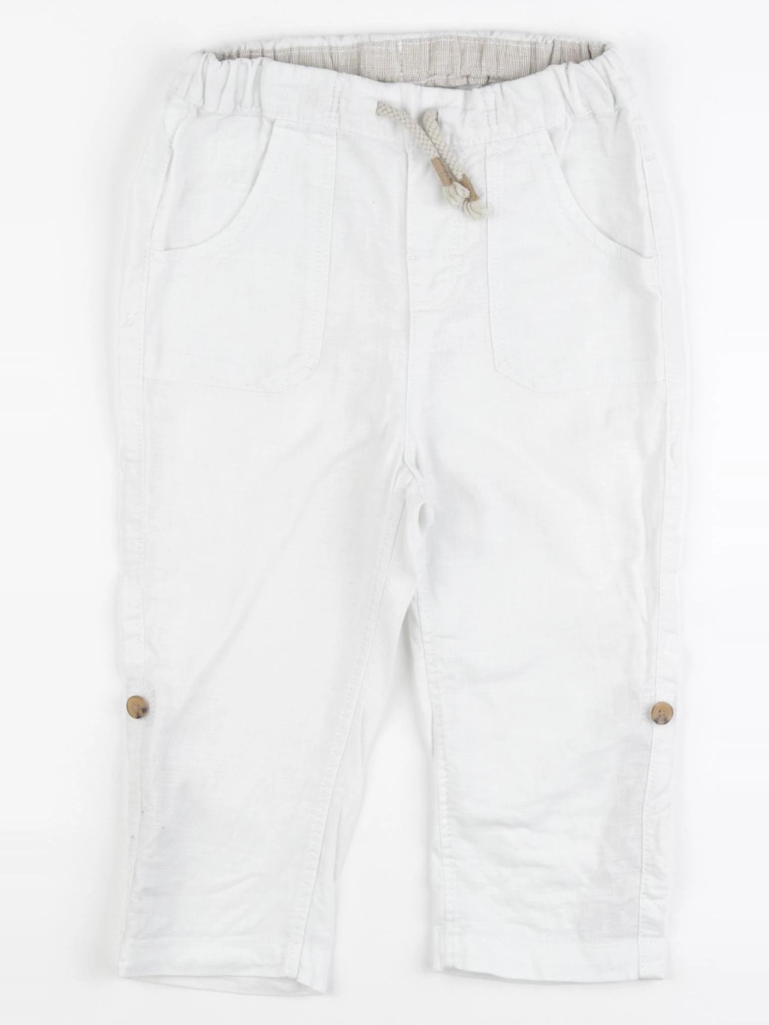 H&M - pantalon blanc - 18/24 mois