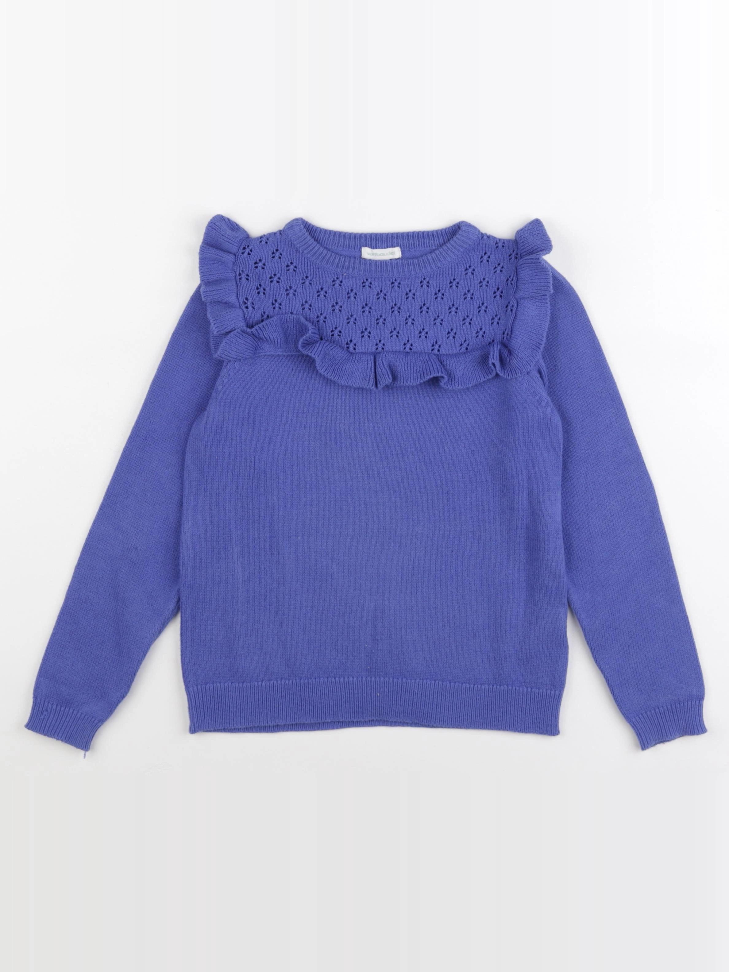 Vertbaudet - pull bleu - 8 ans