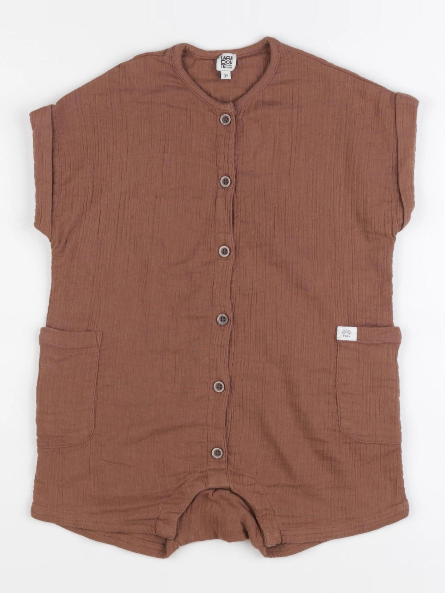 La Redoute - combinaison marron - 3 ans