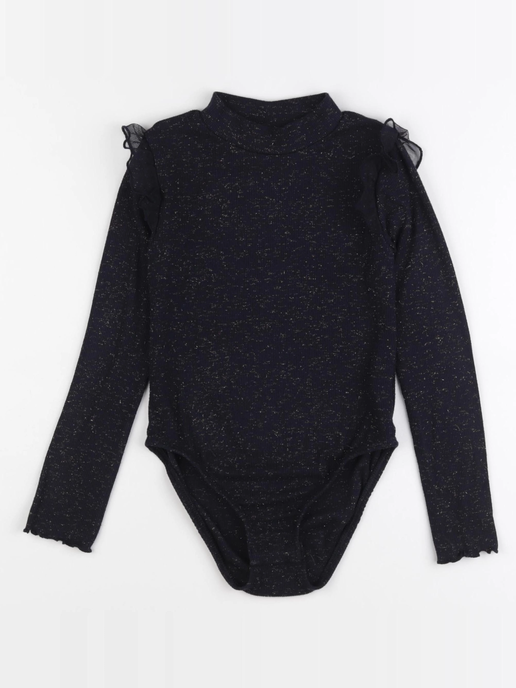 Zara - body tee-shirt bleu, or - 8 ans