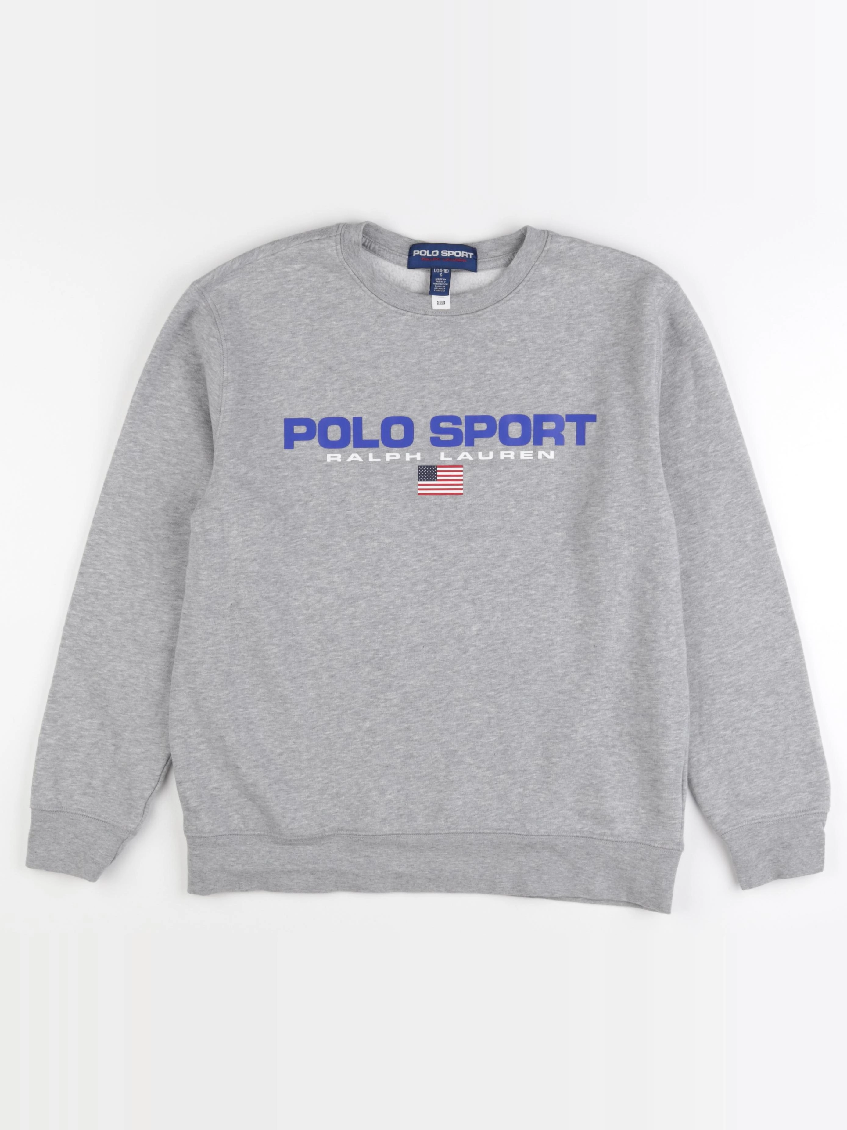Ralph Lauren - sweat gris - 14/16 ans