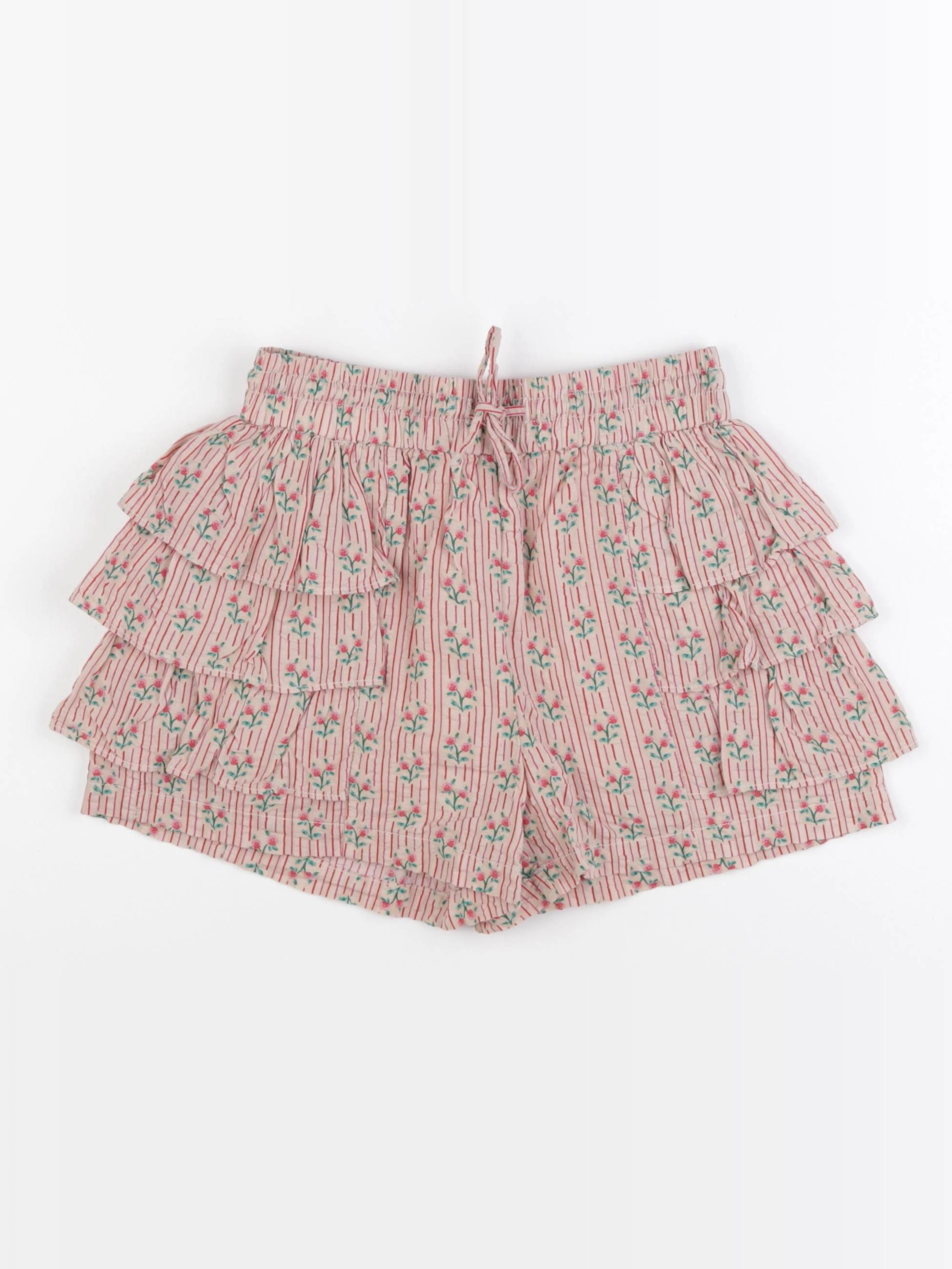 Monoprix - short beige, rose - 6 ans