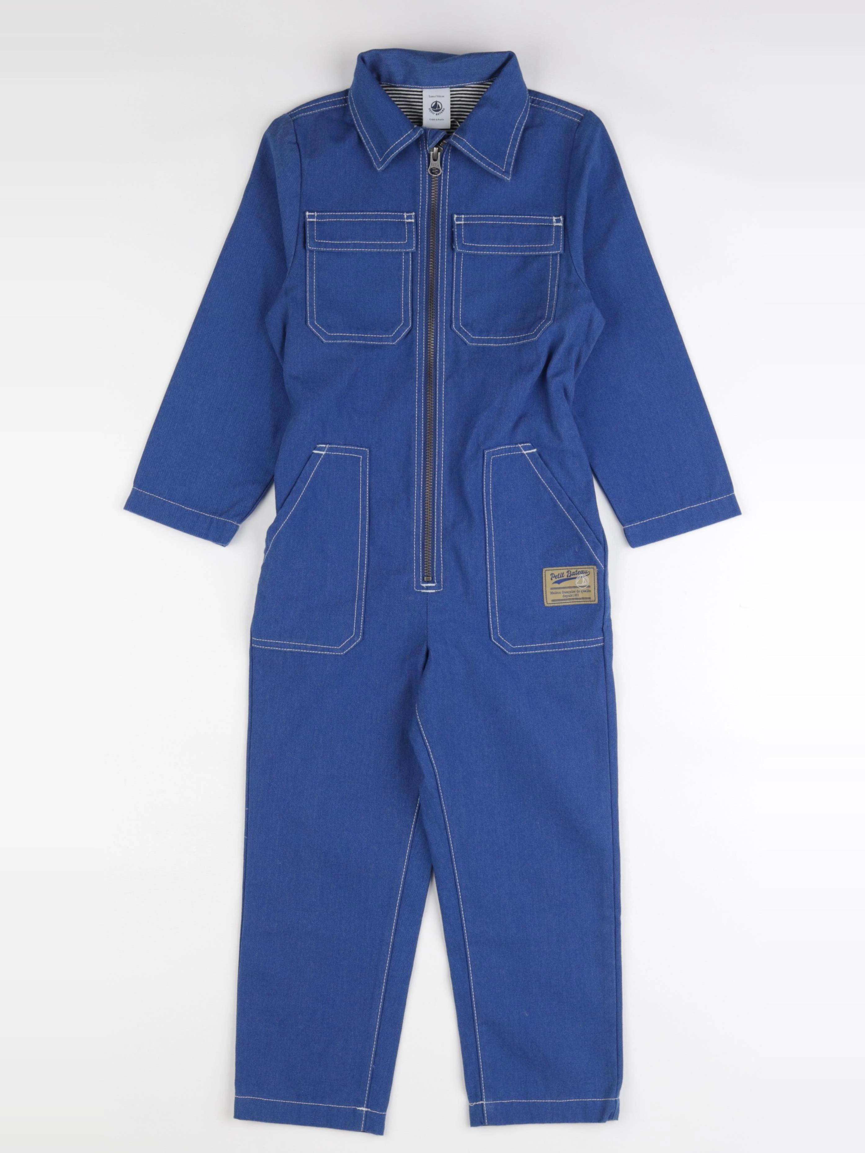 Petit Bateau - combinaison bleu - 5 ans