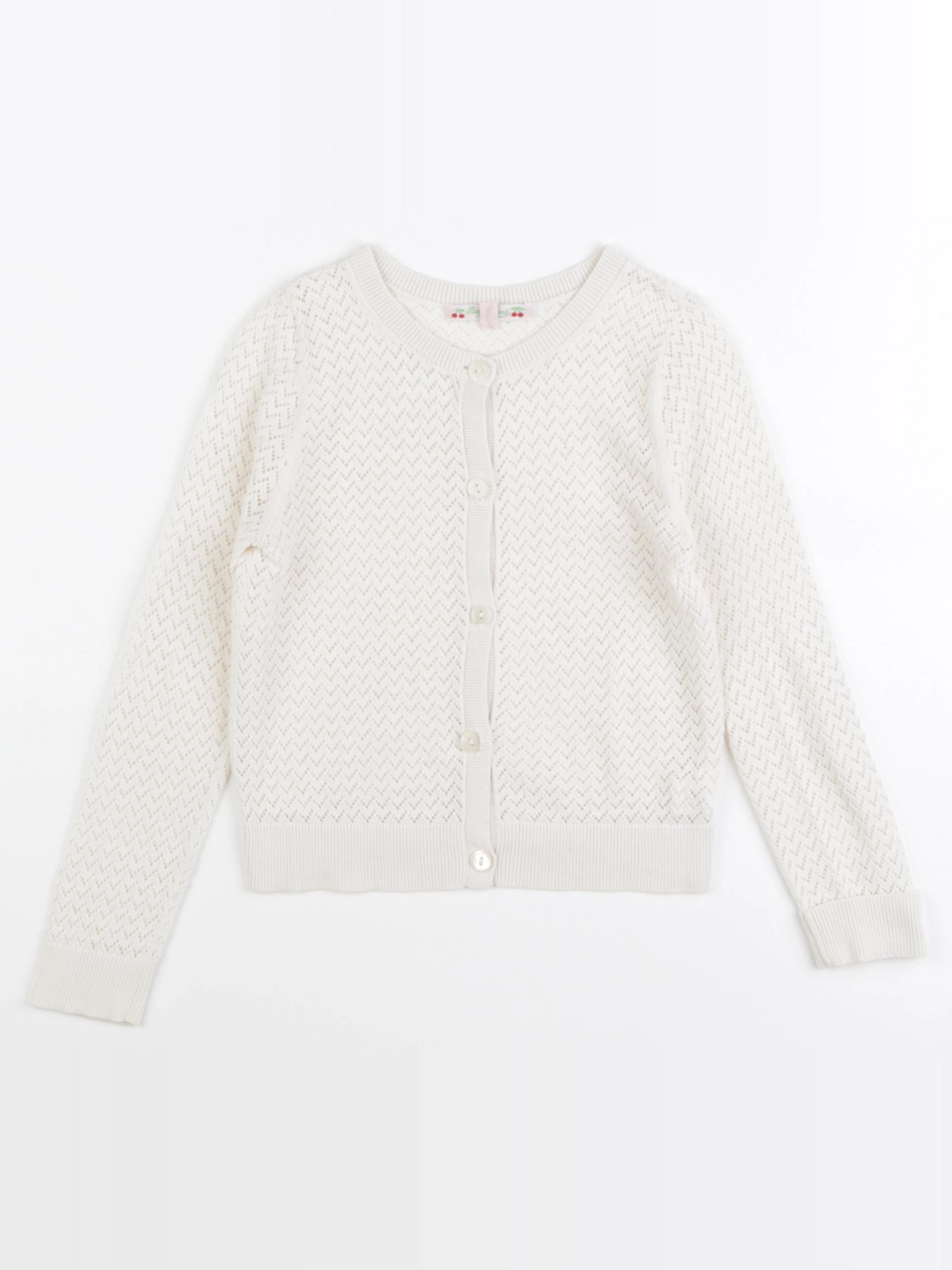Bonpoint - gilet blanc - 6 ans