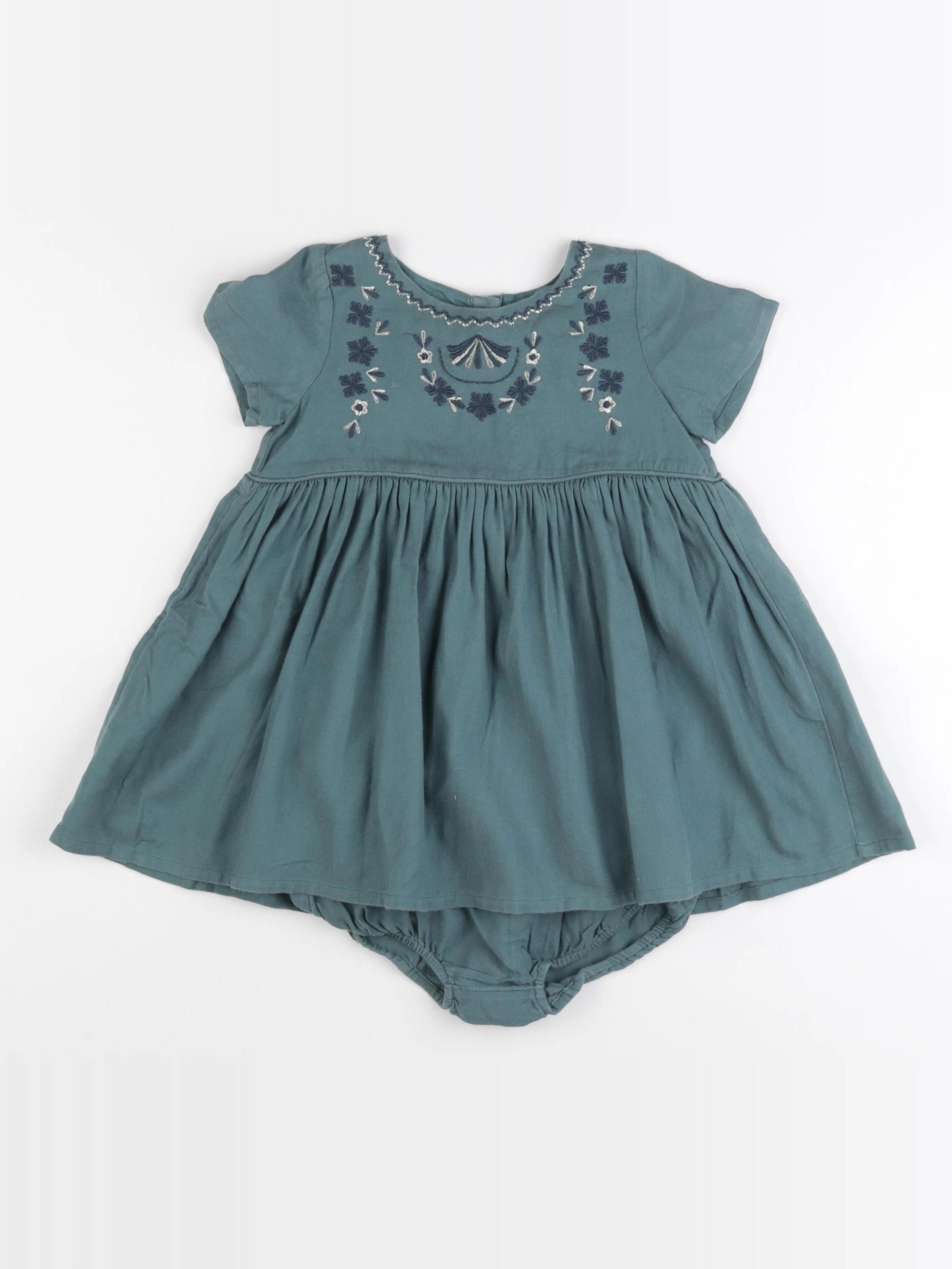 Boutchou - robe vert - 18 mois