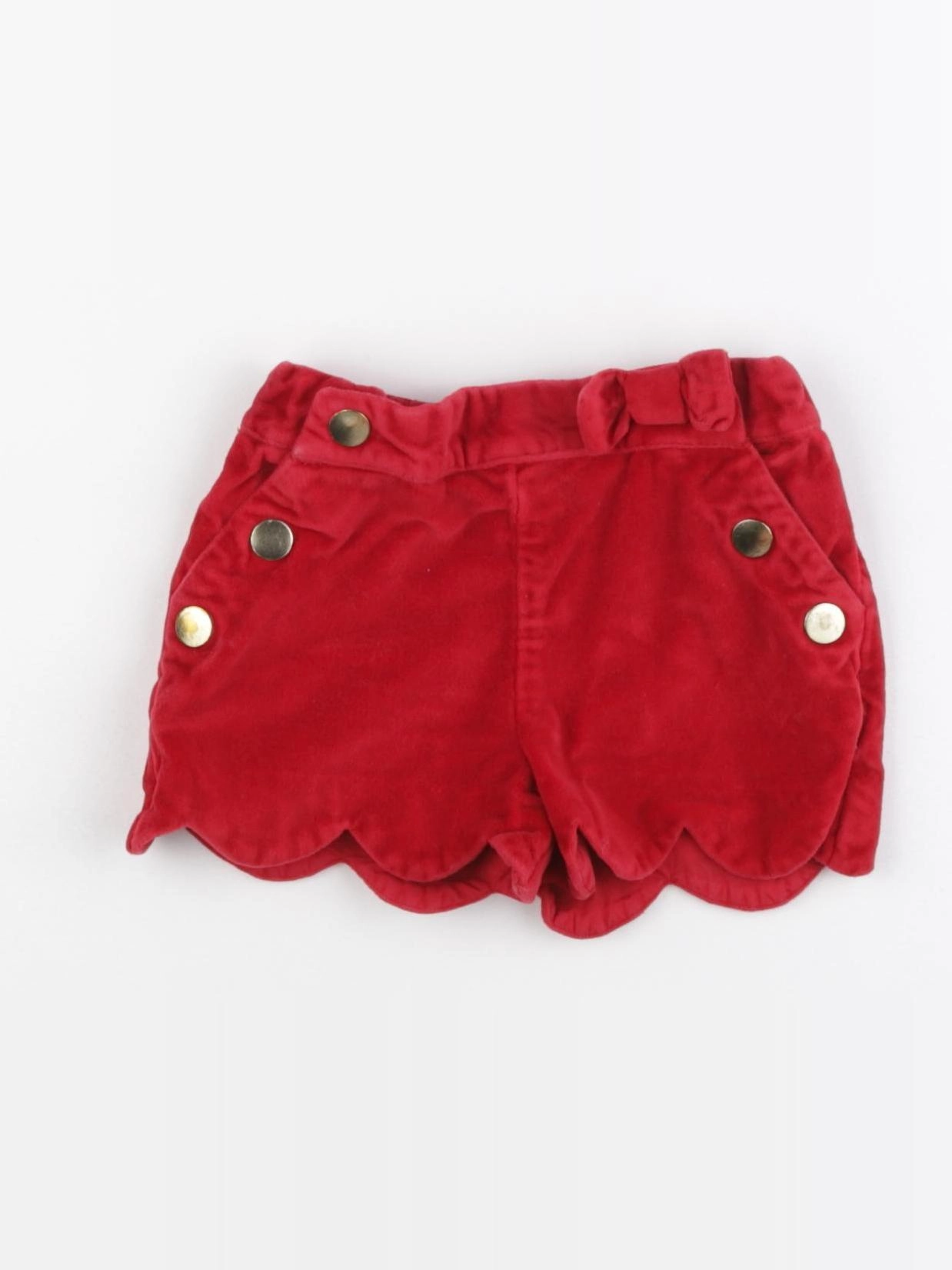 Vertbaudet - short rouge - 2 ans