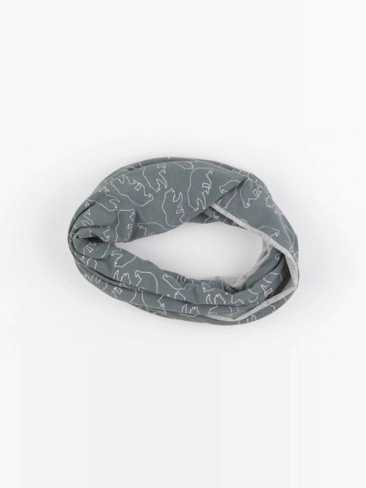 Vertbaudet - tour de cou gris, vert - 8/14 ans