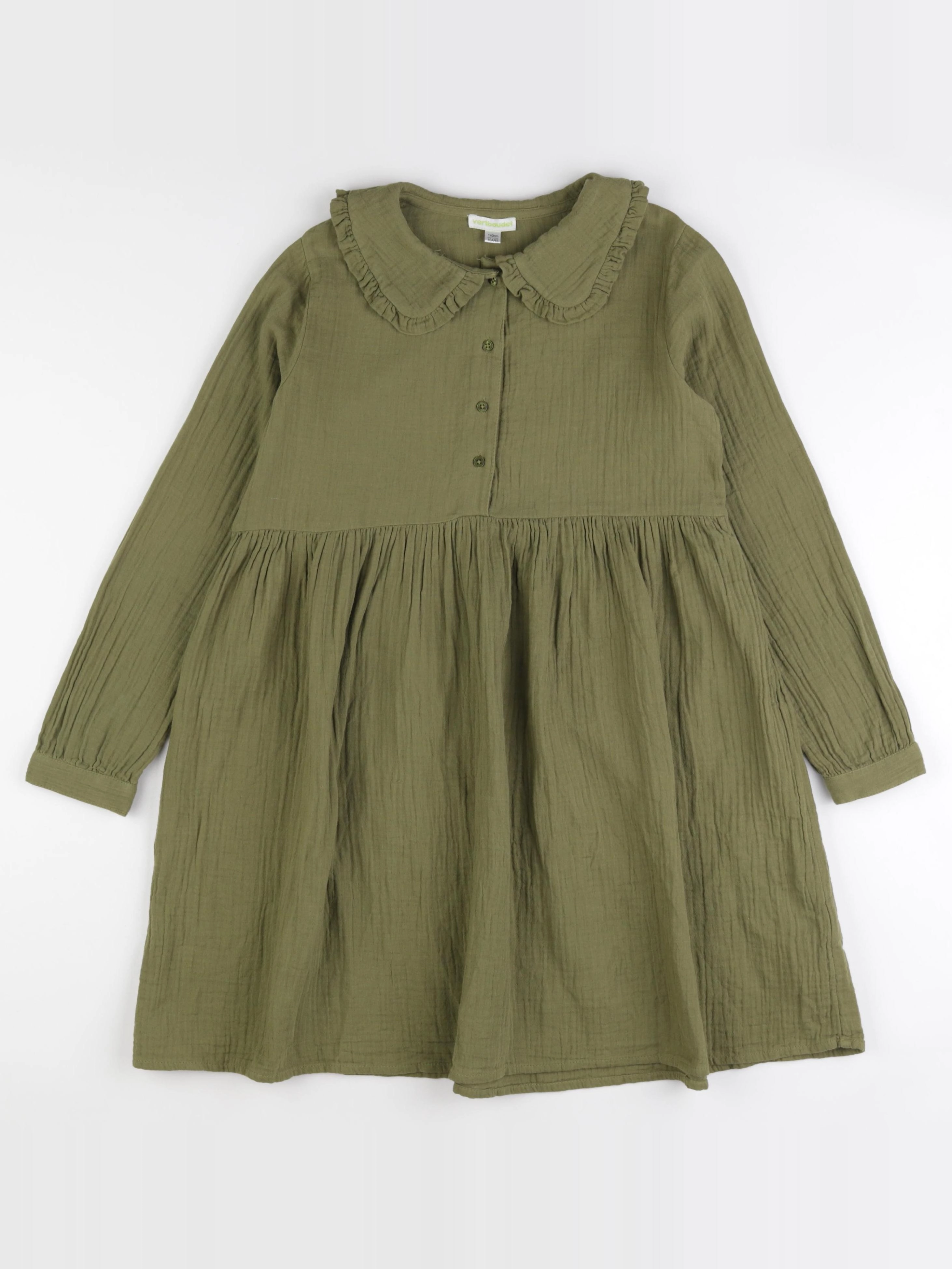 Vertbaudet - robe vert - 10 ans