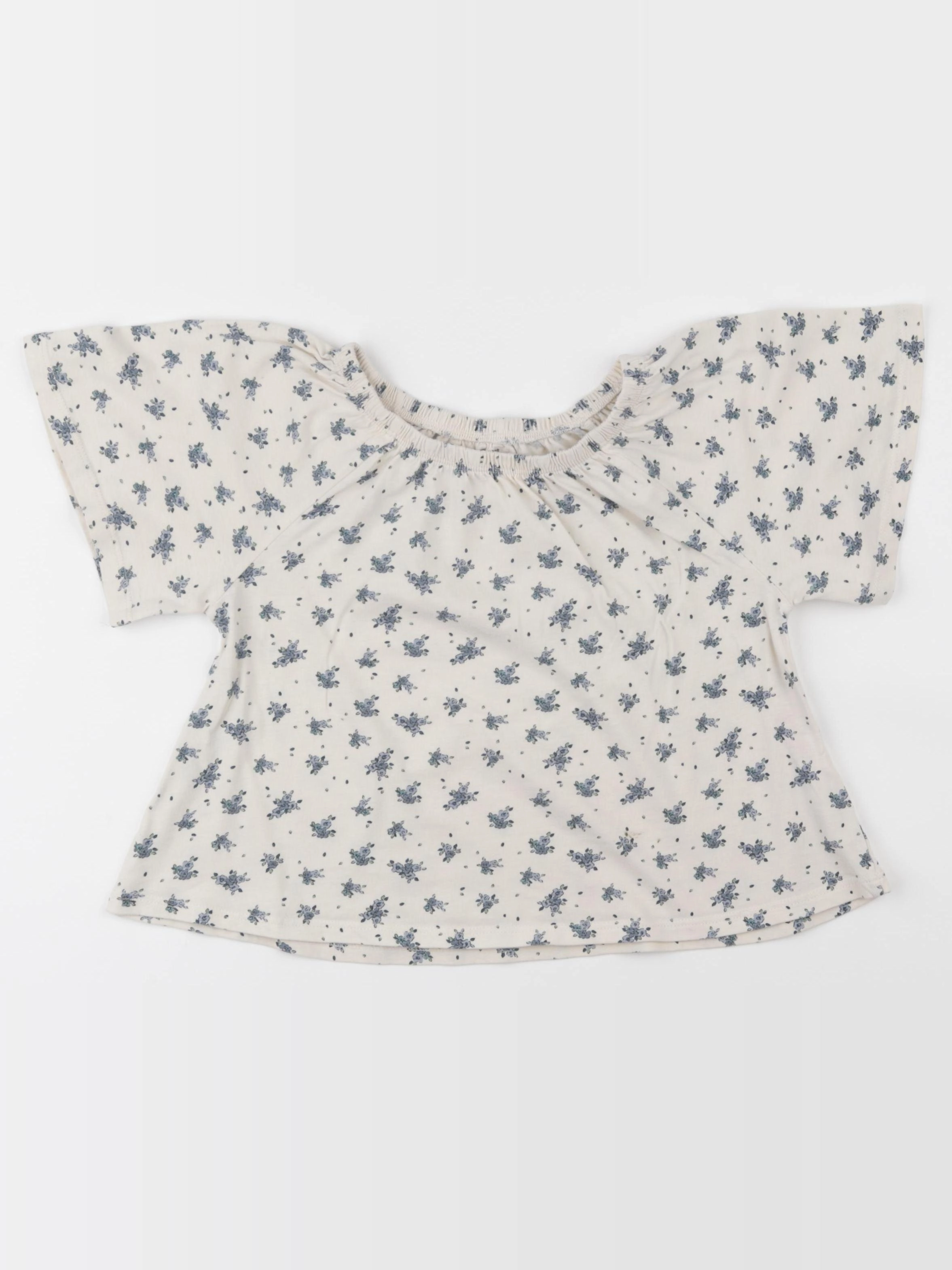 Vertbaudet - tee-shirt beige, bleu - 6 ans