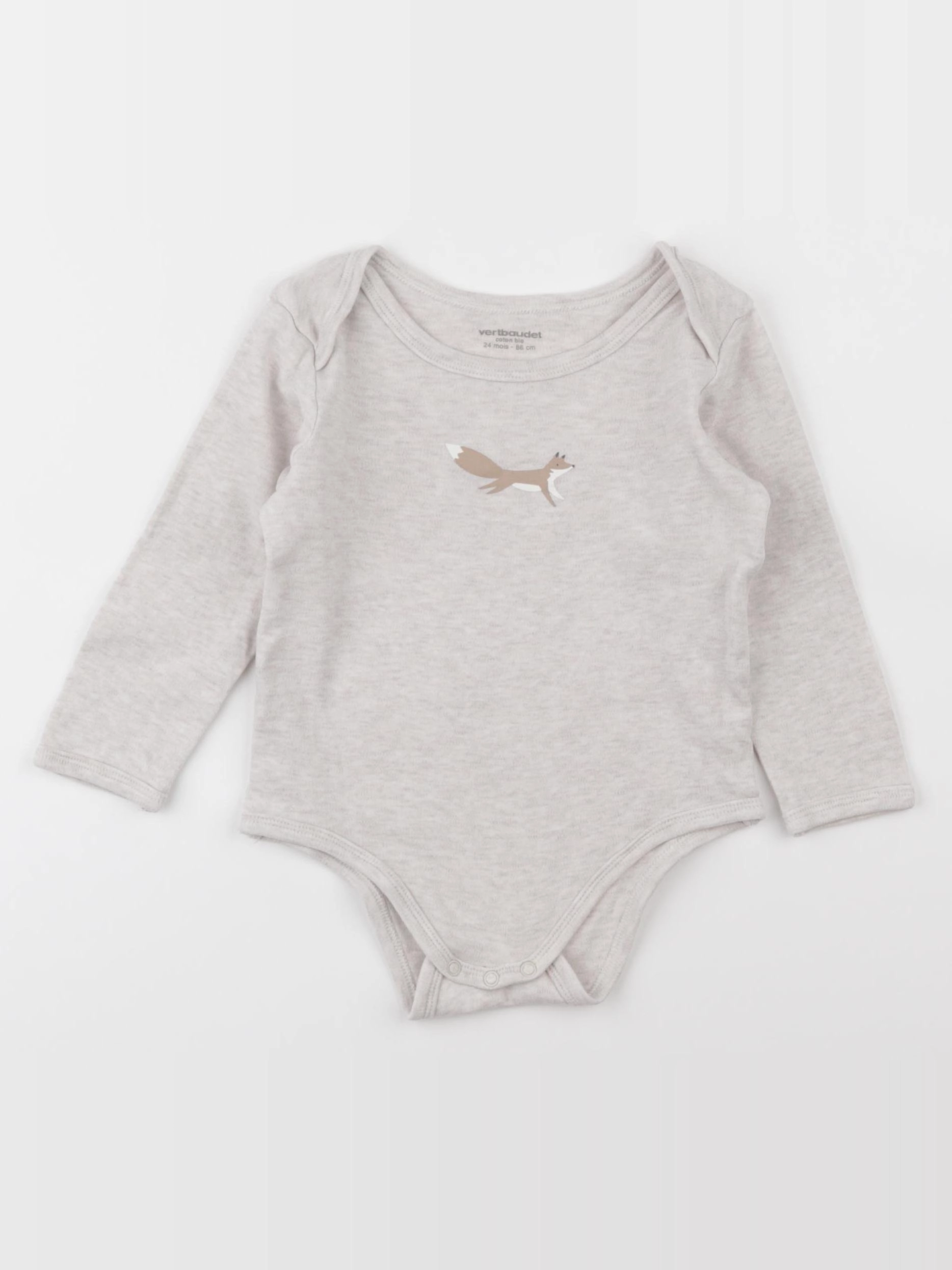 Vertbaudet - body beige - 24 mois