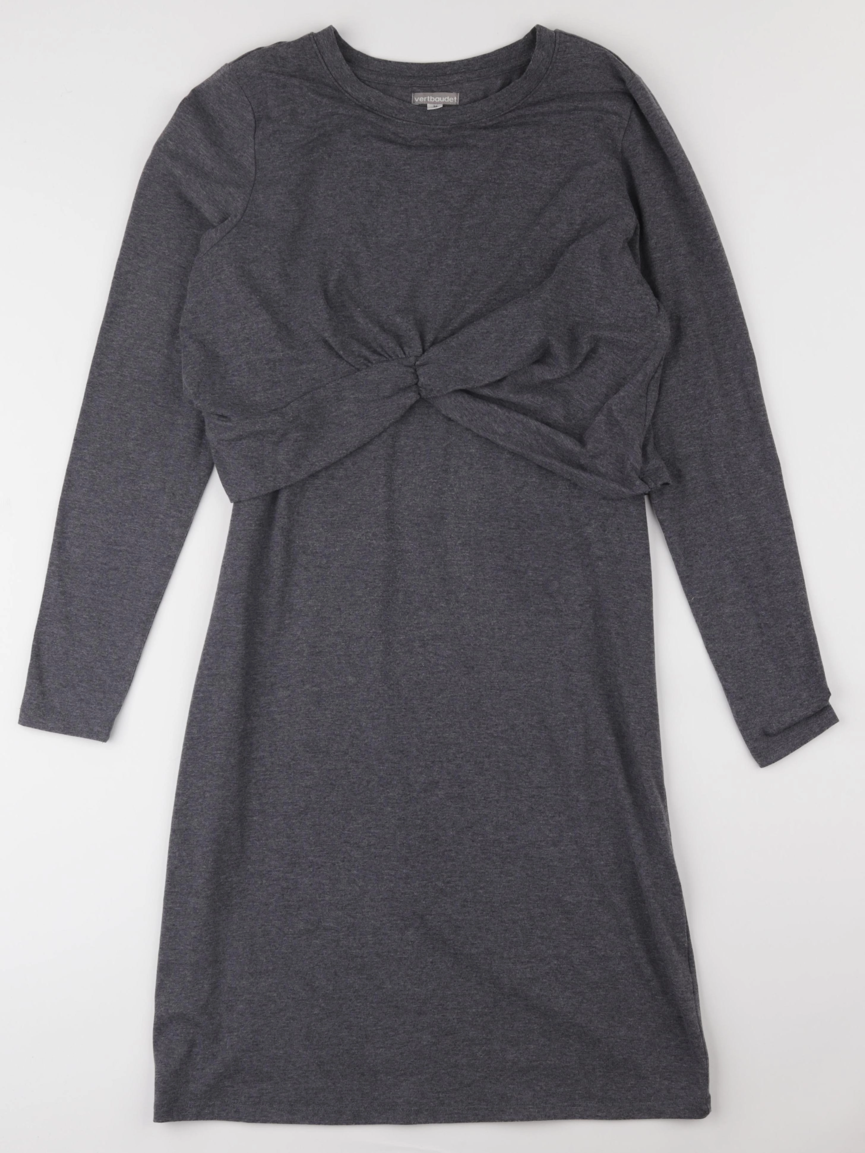 Vertbaudet - robe grossesse, allaitement gris - 34 à 36