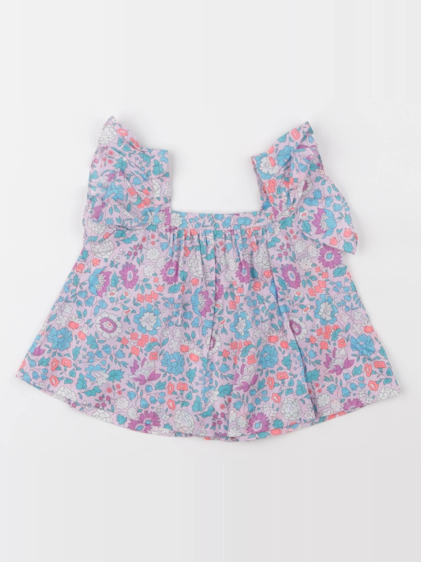 Jacadi - blouse liberty rose, violet - 6 mois