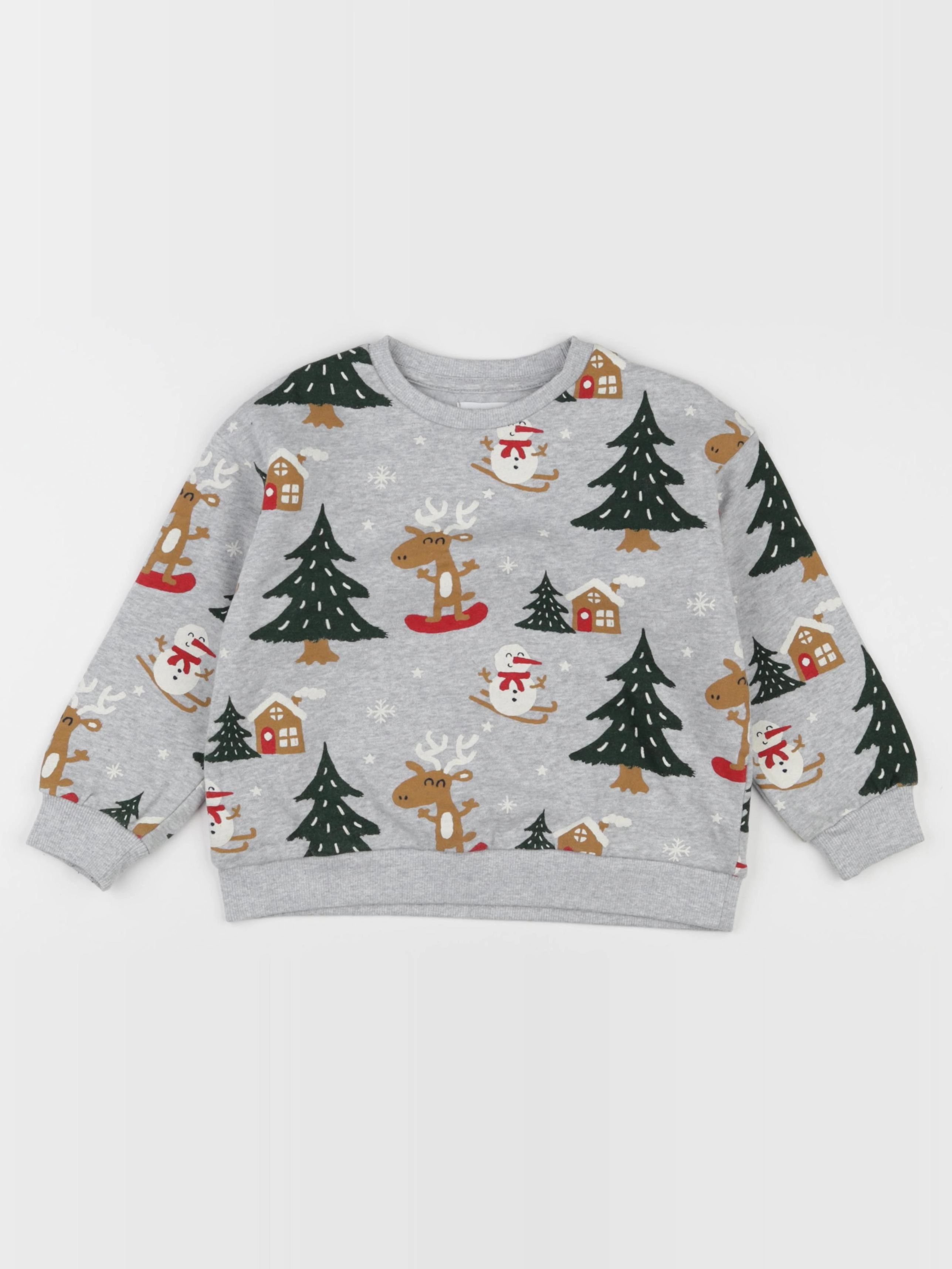 Vertbaudet - sweat gris - 5 ans