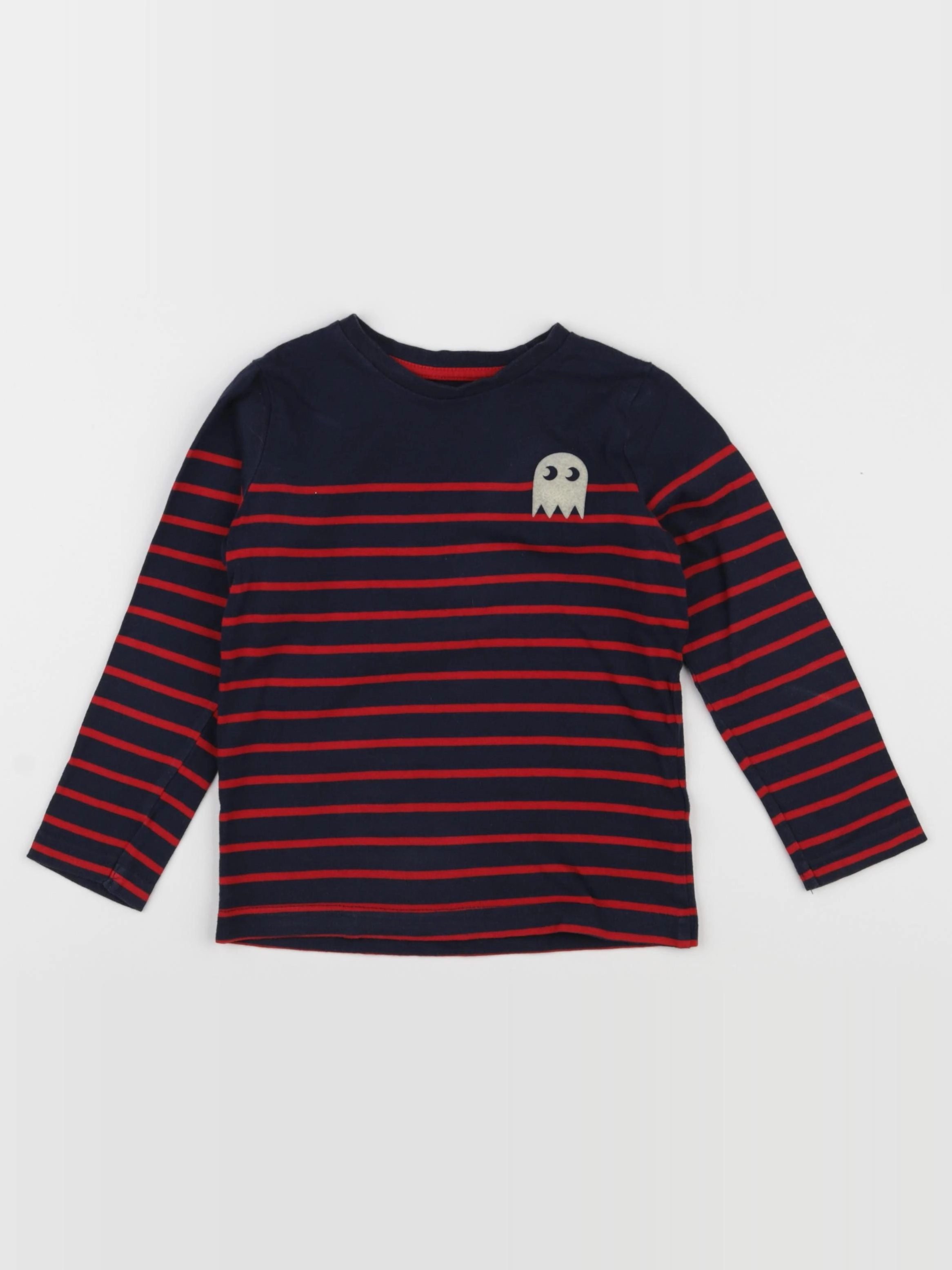 Vertbaudet - tee-shirt bleu, rouge - 4 ans
