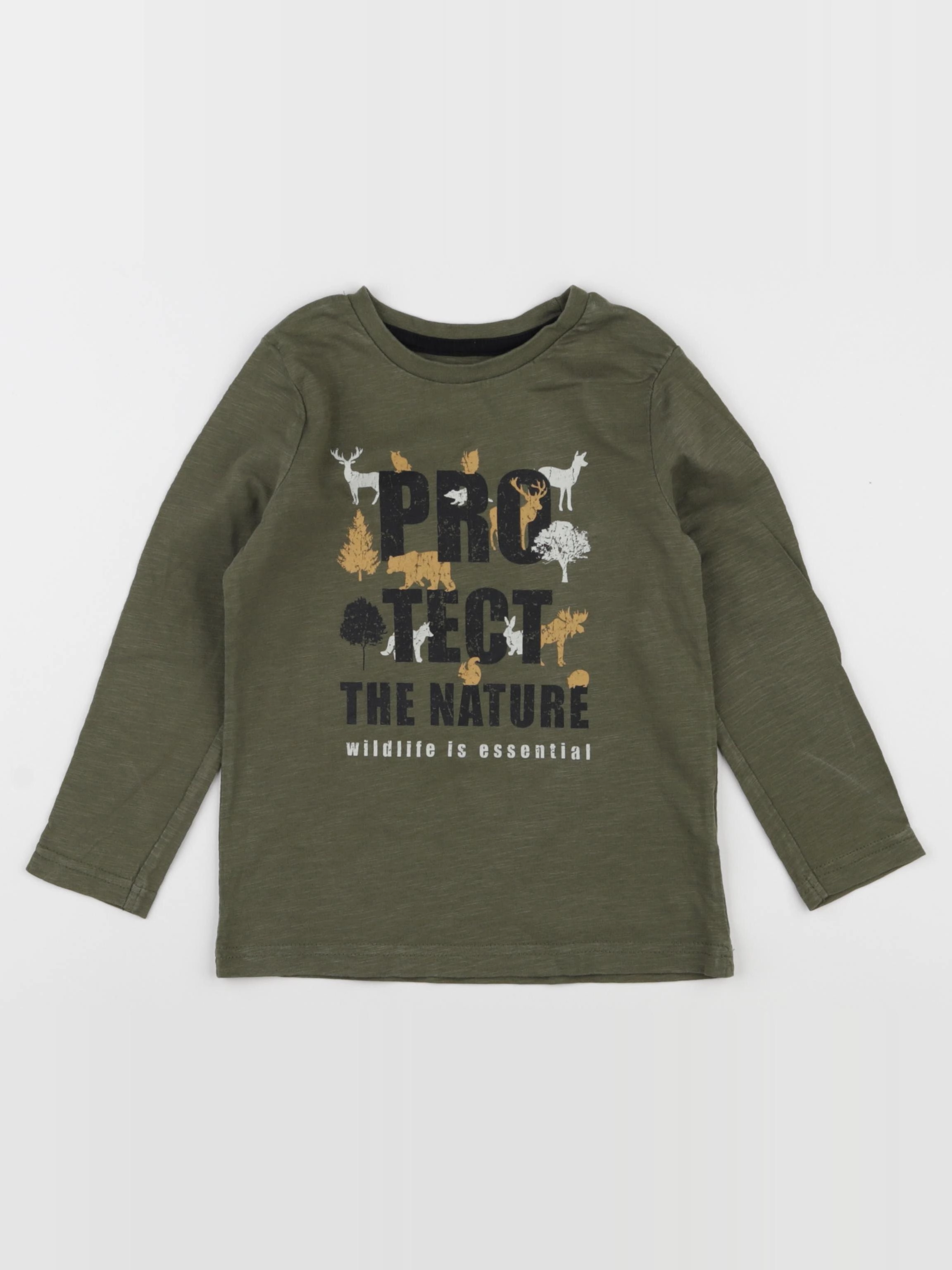 Vertbaudet - tee-shirt vert - 4 ans