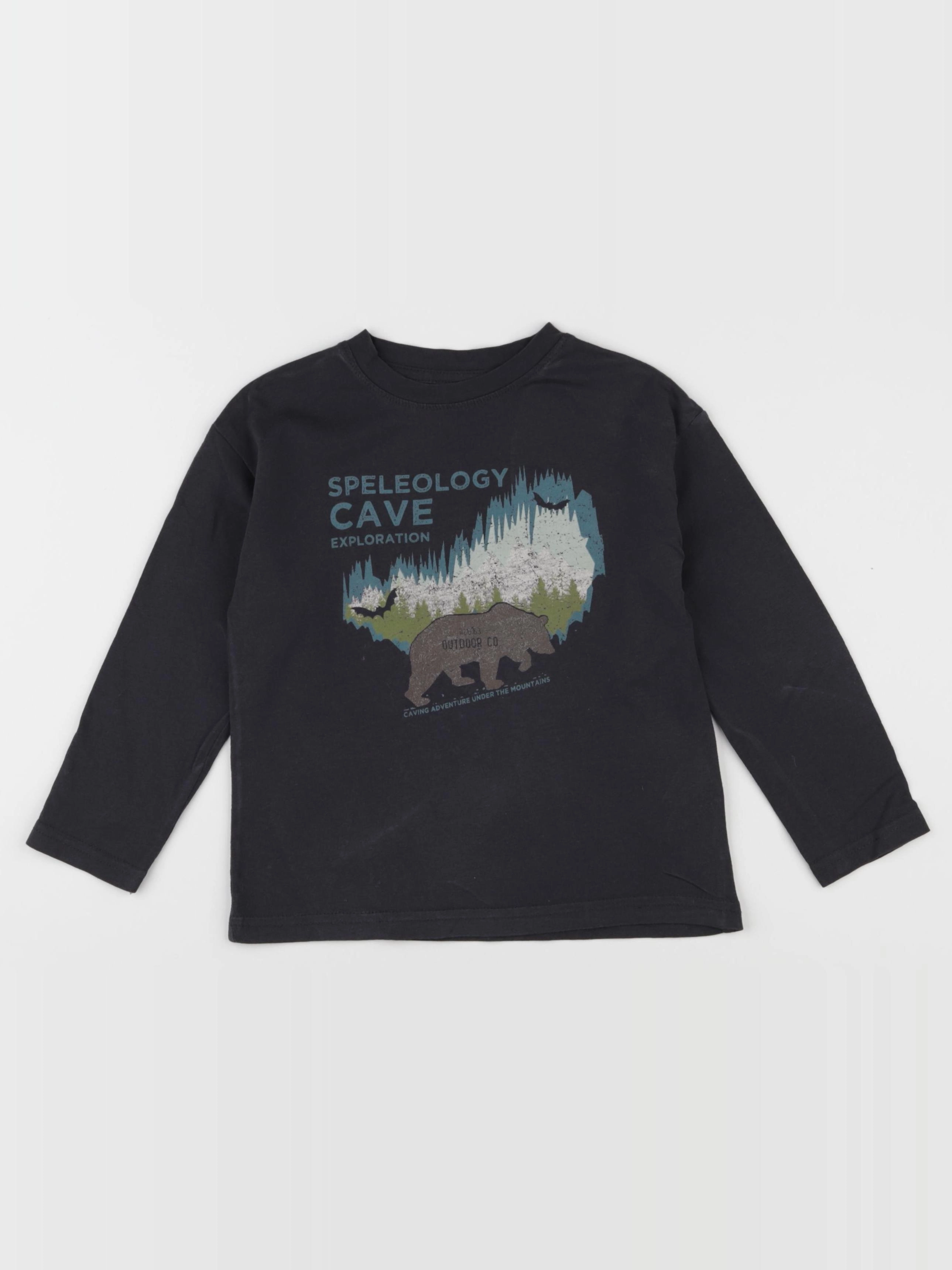 Vertbaudet - tee-shirt noir - 5 ans