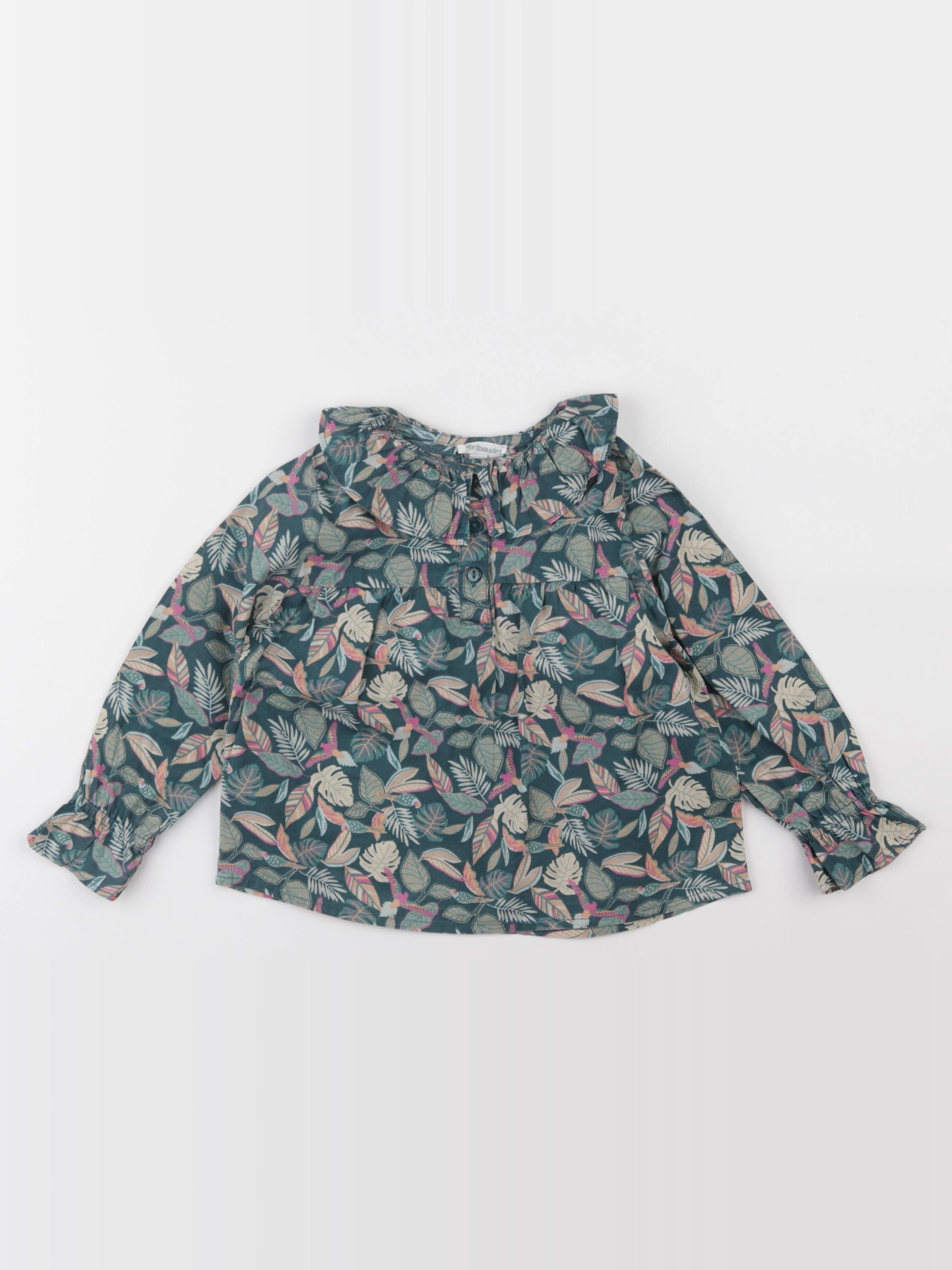 Vertbaudet - blouse vert - 3 ans