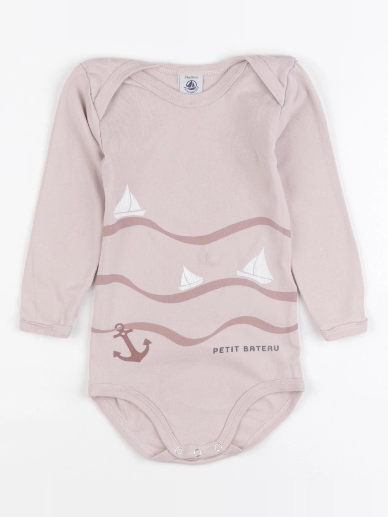 Petit Bateau - body rose - 24 mois