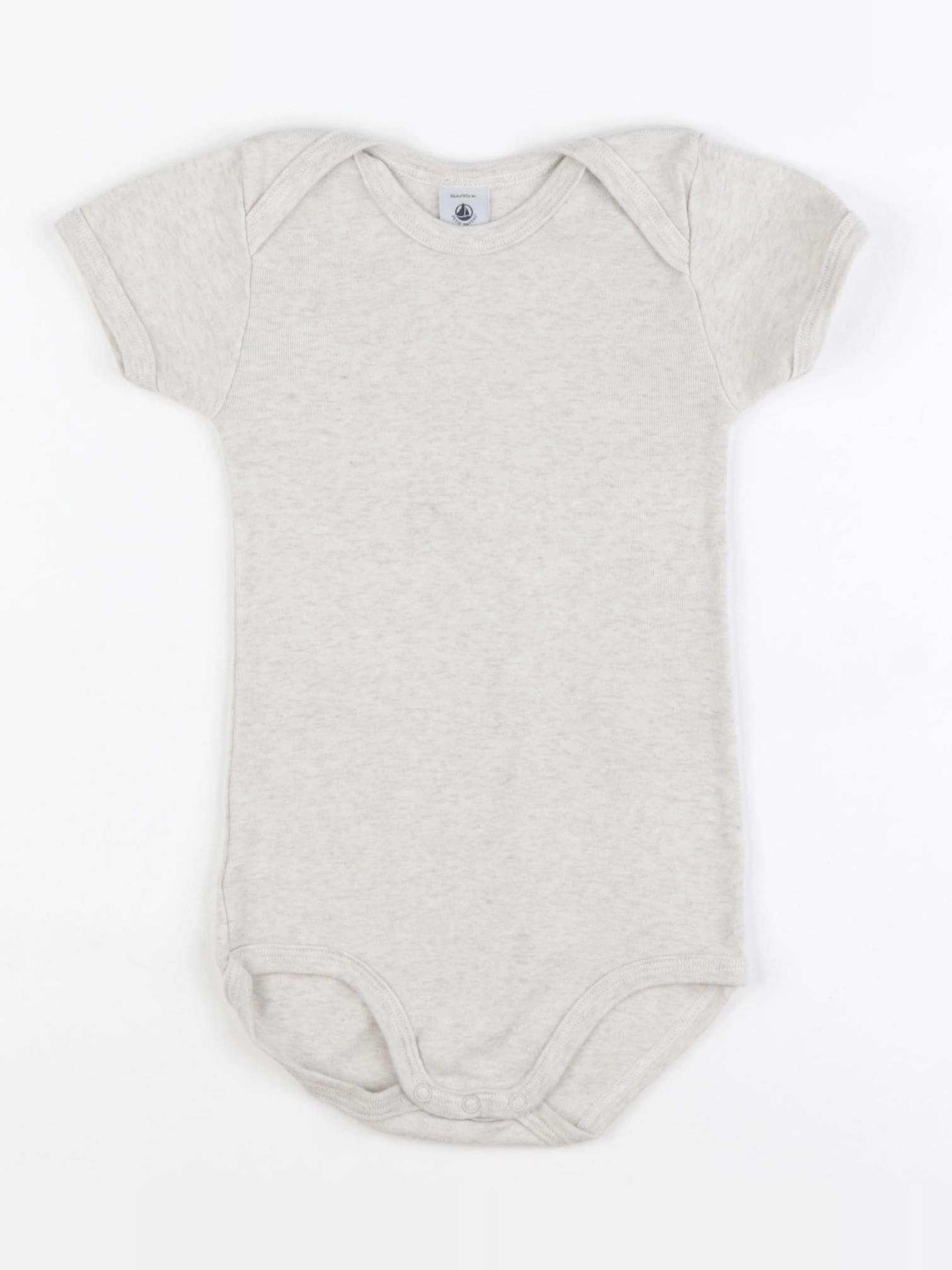 Petit Bateau - body gris - 36 mois