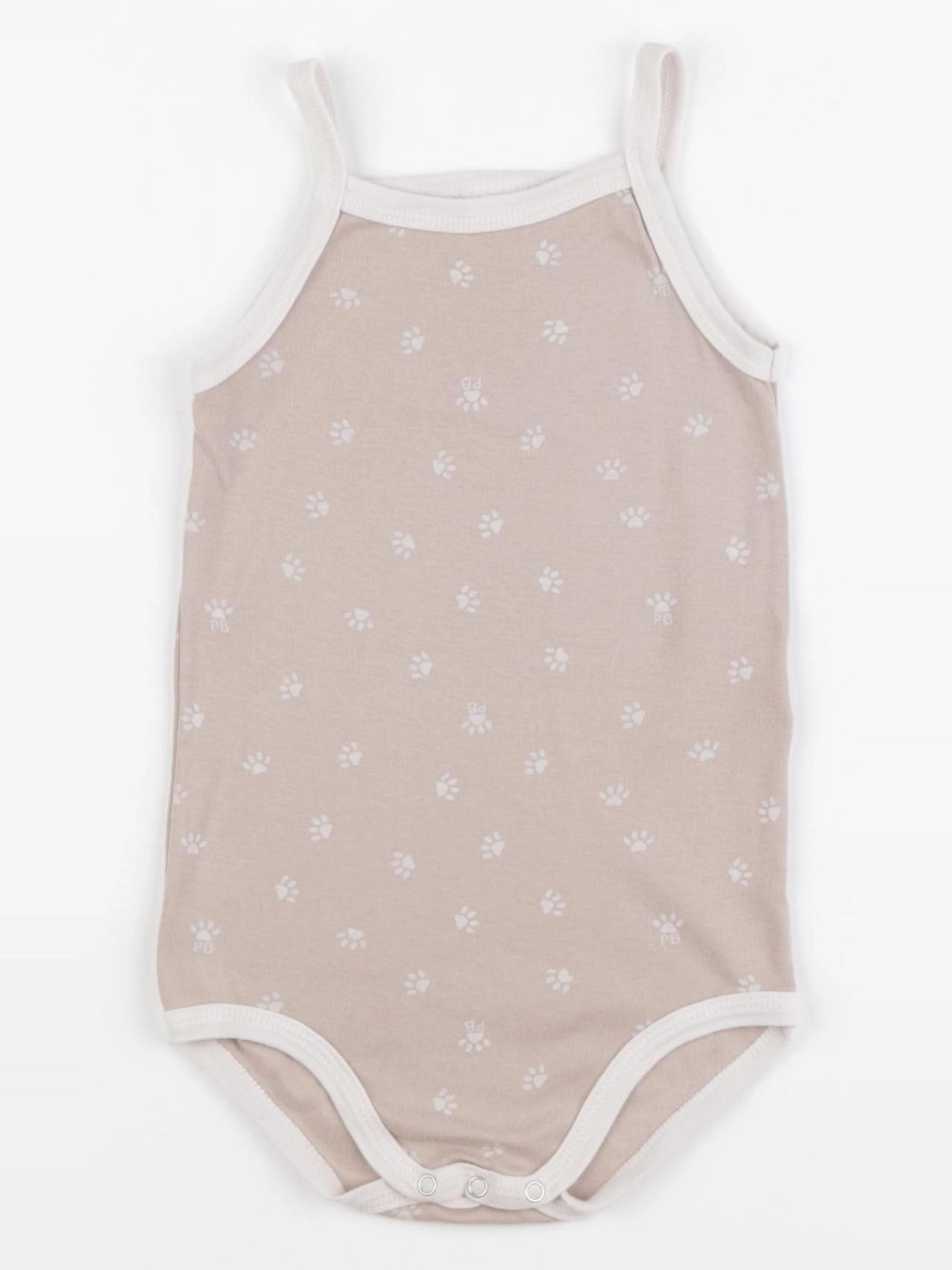 Petit Bateau - body marron - 36 mois