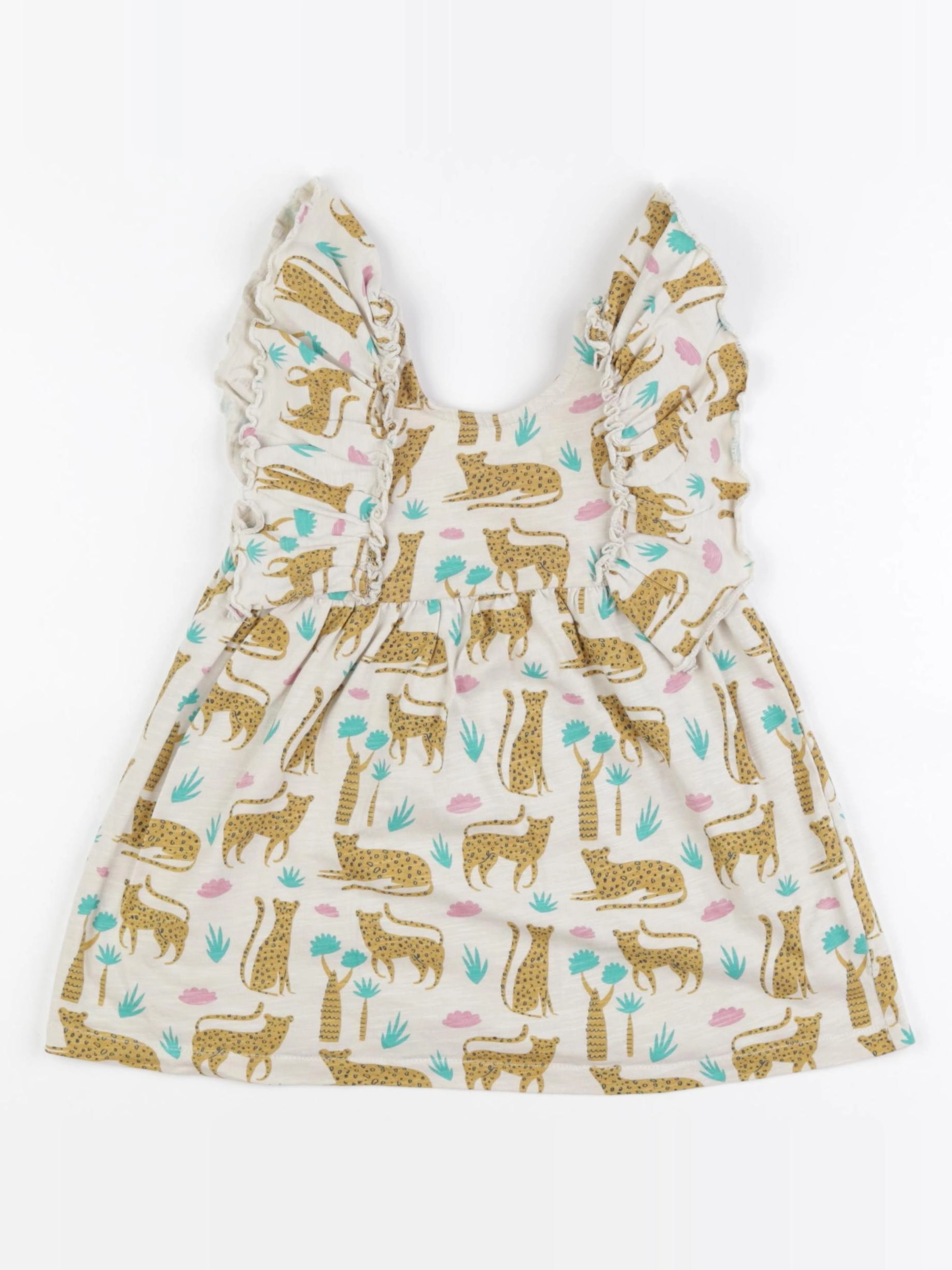 La Redoute - robe beige, marron - 18 mois