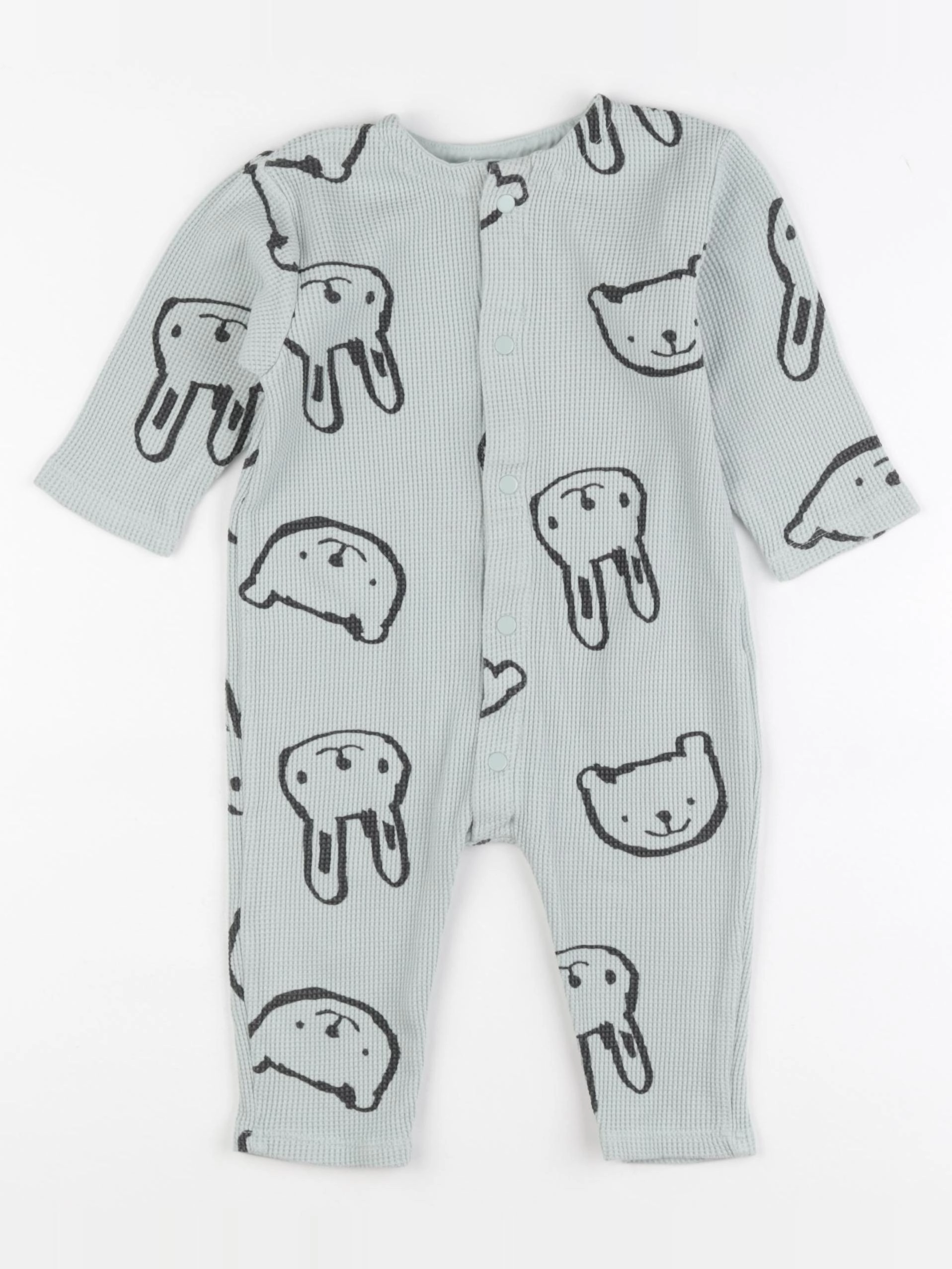 H&M - combinaison vert - 9/12 mois