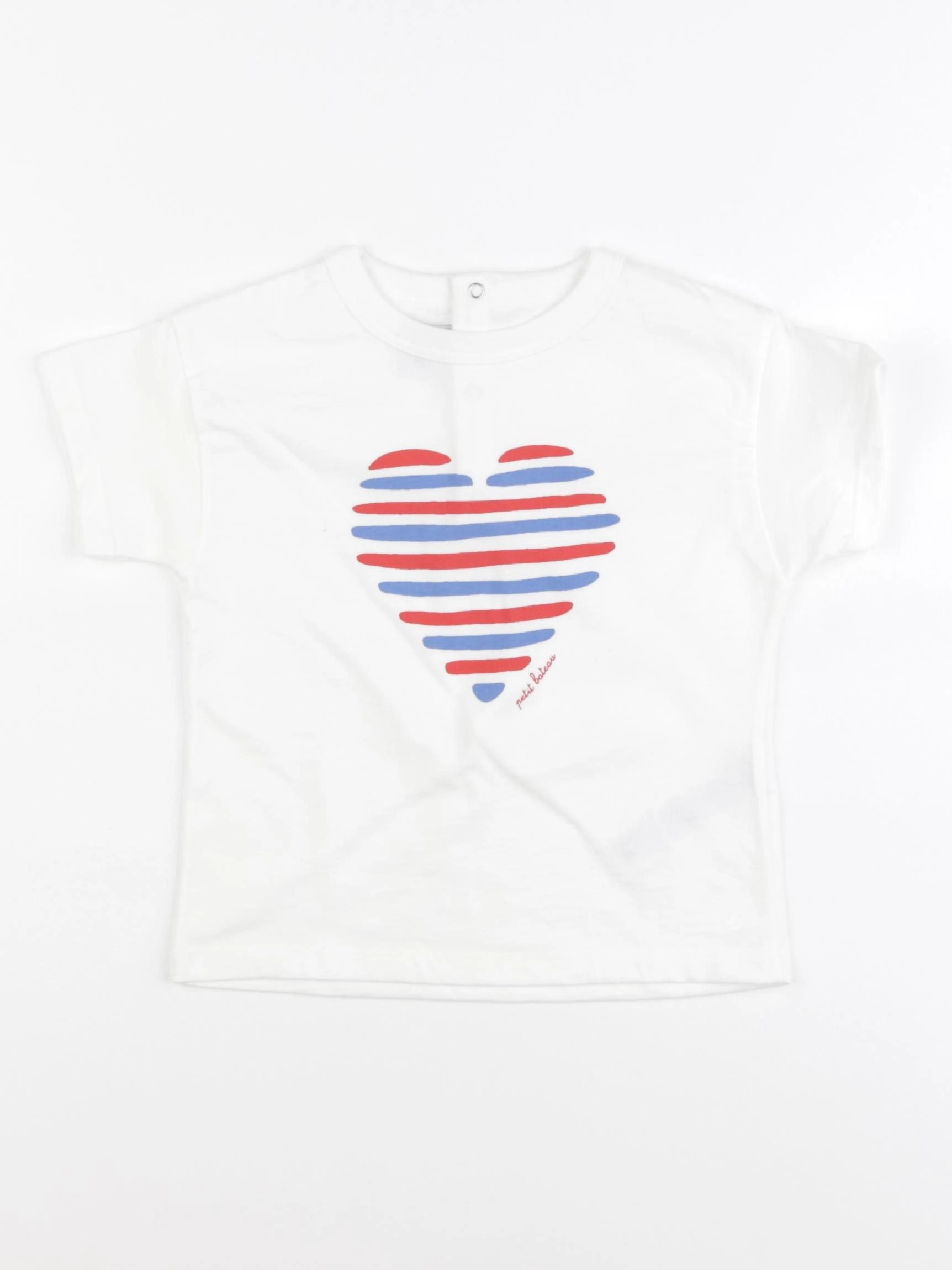 Petit Bateau - tee-shirt blanc - 24 mois