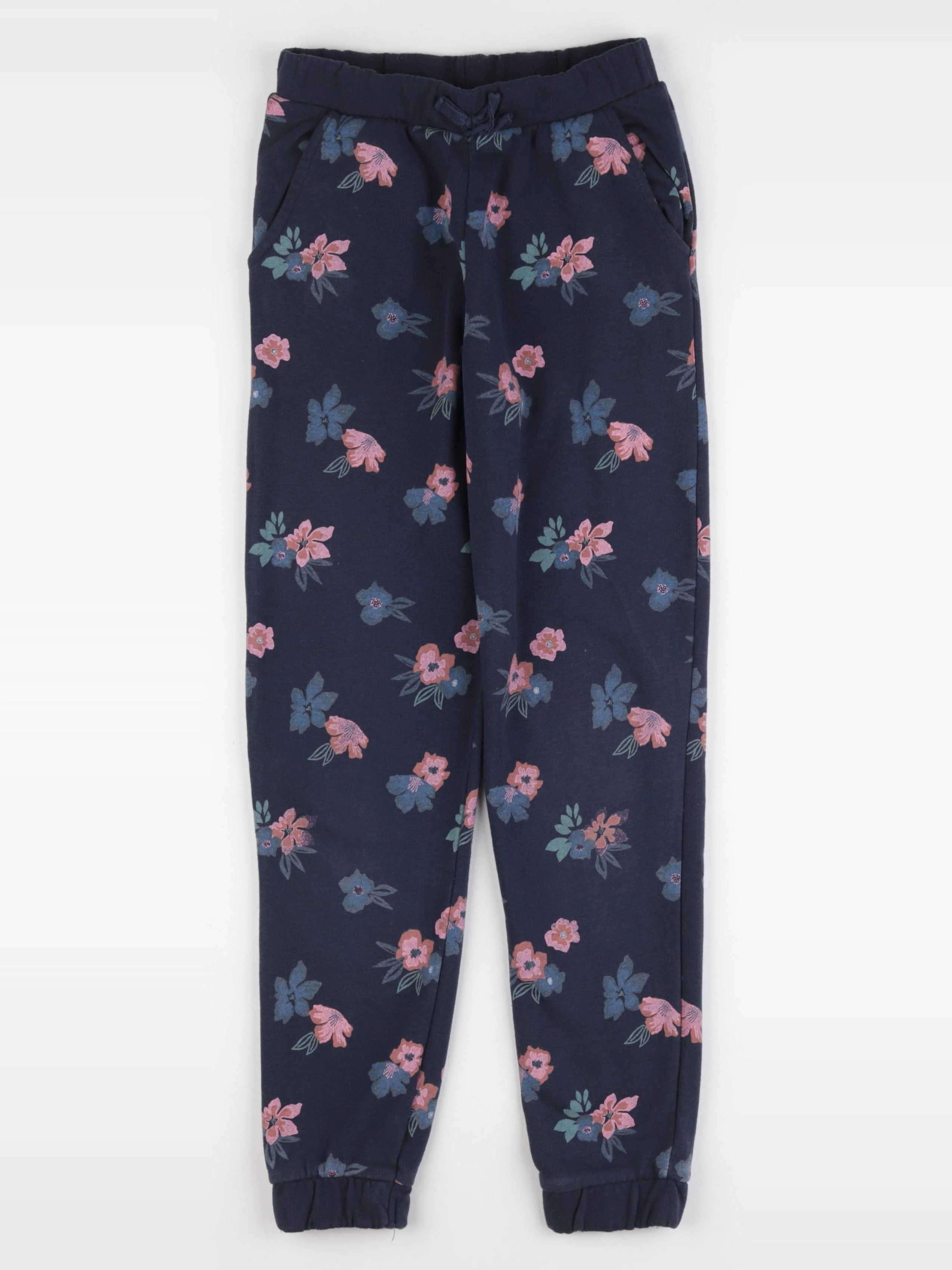 Vertbaudet - jogging bleu, rose - 10 ans