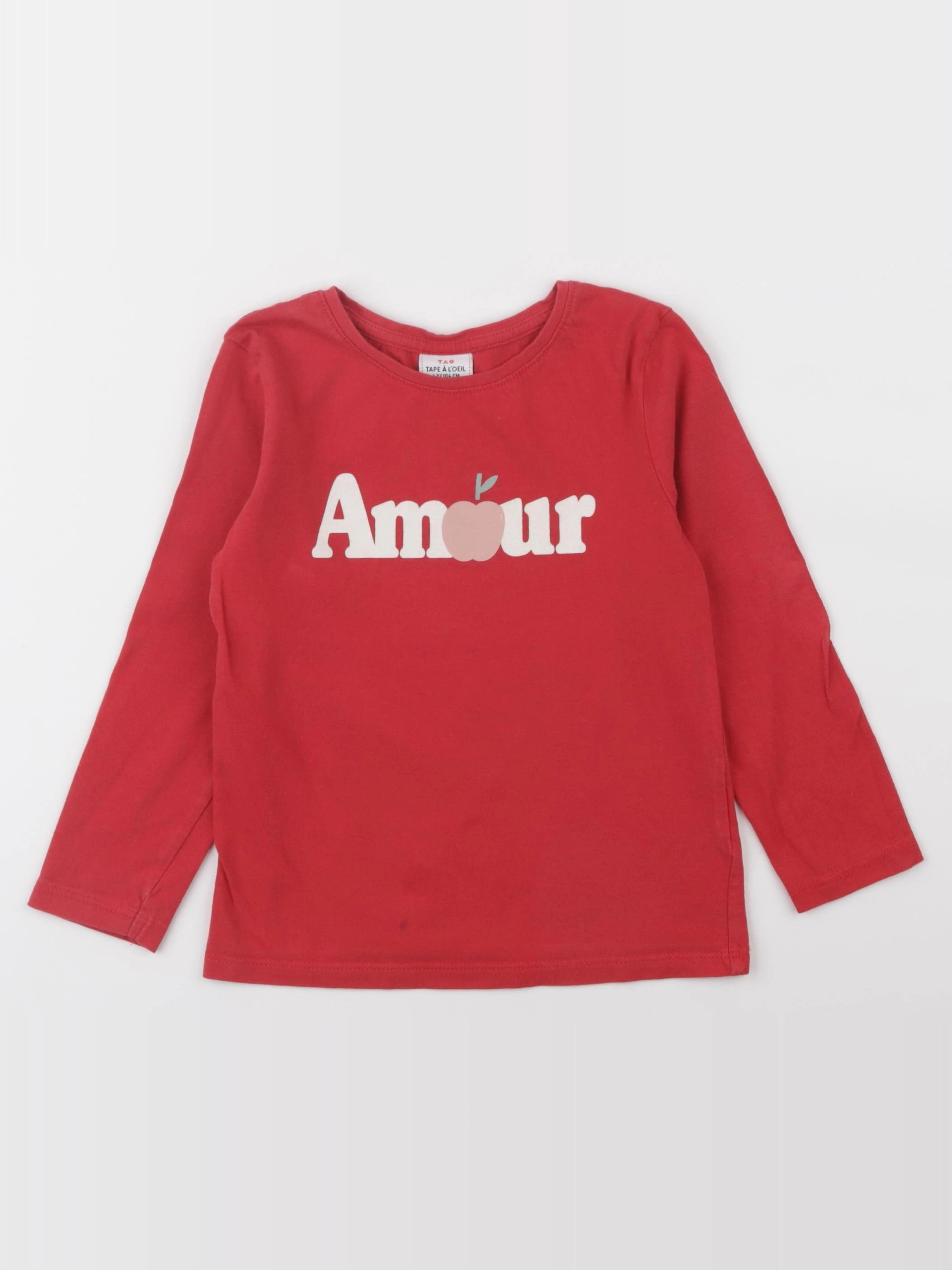 Tape à l'oeil - tee-shirt rouge - 4 ans