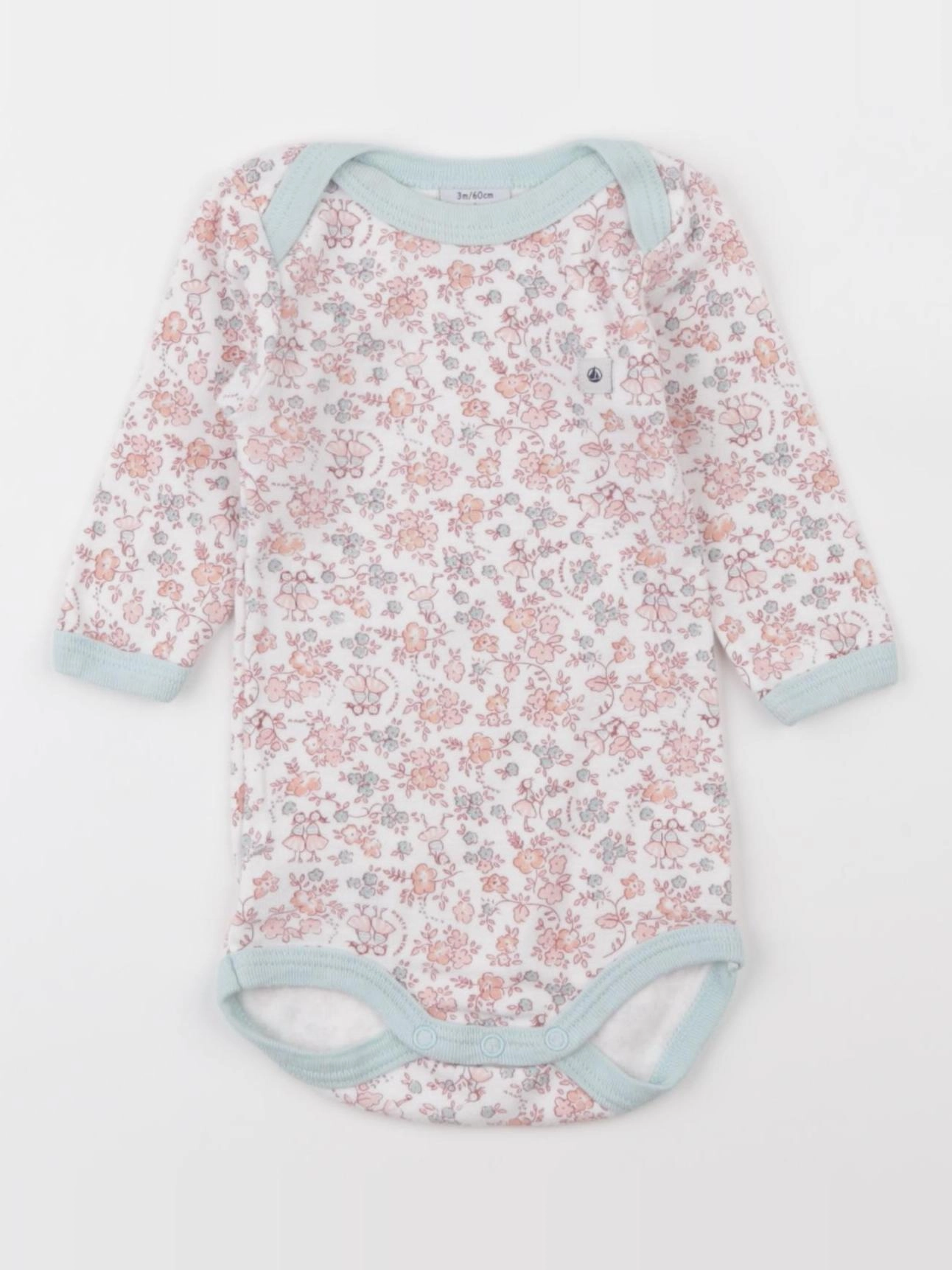 Petit Bateau - body multicolore - 3 mois