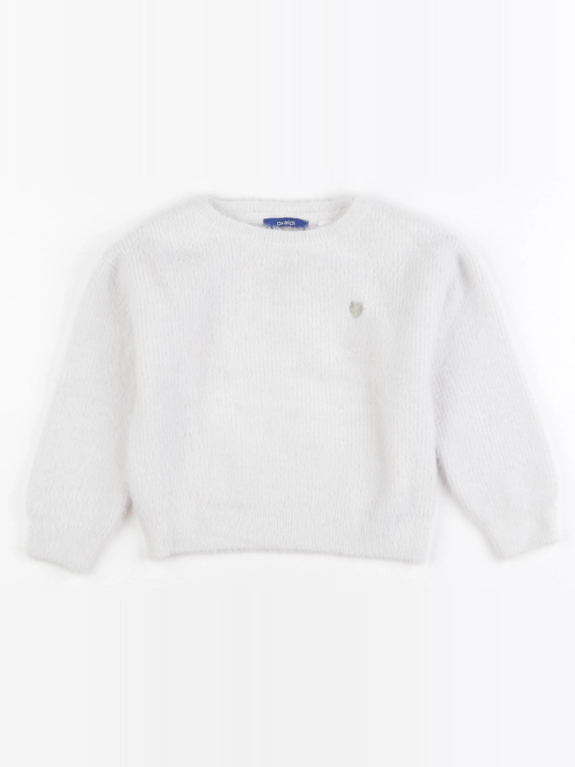 Okaidi - pull blanc - 3 ans