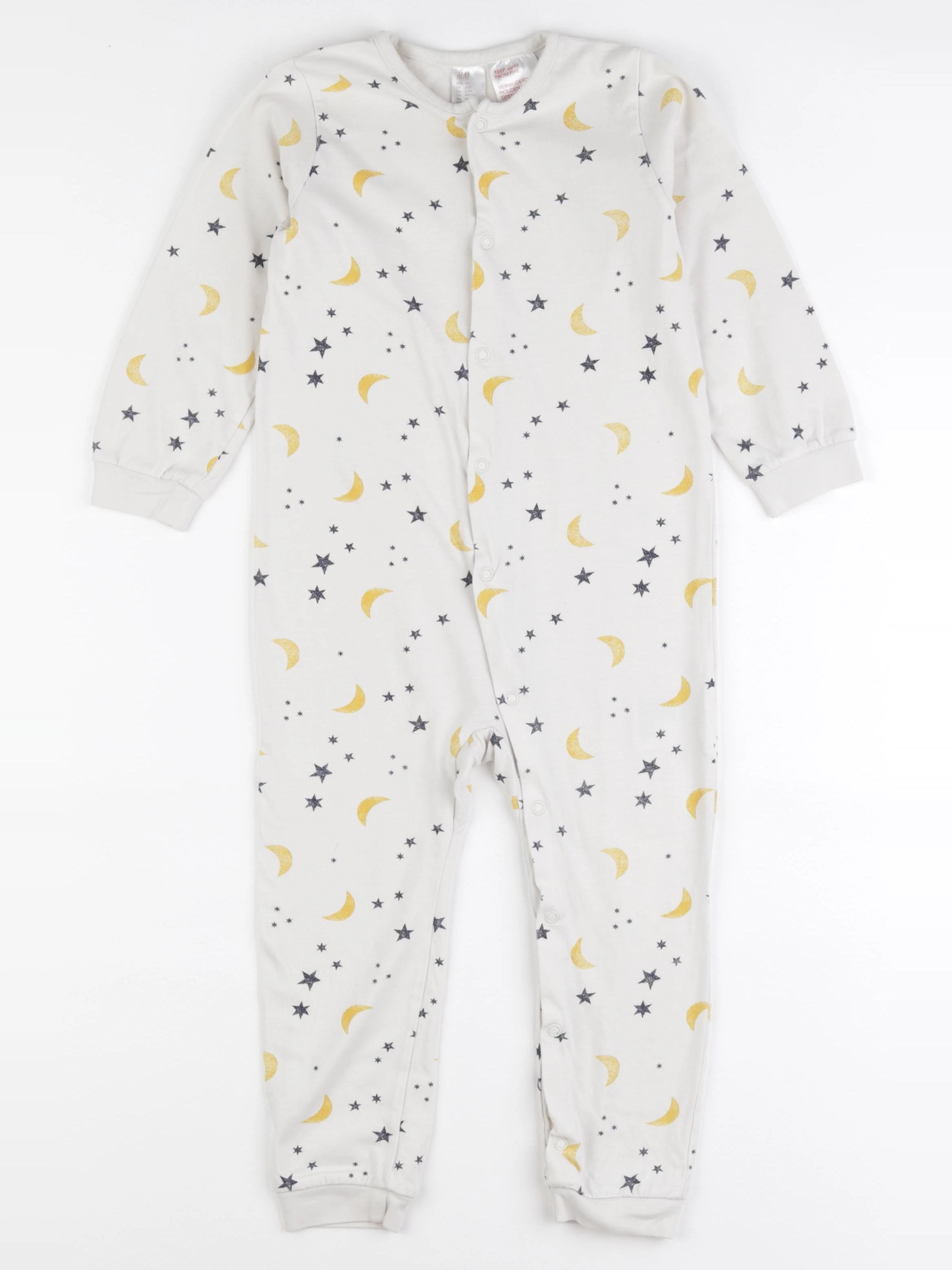 H&M - pyjama coton beige - 2/3 ans