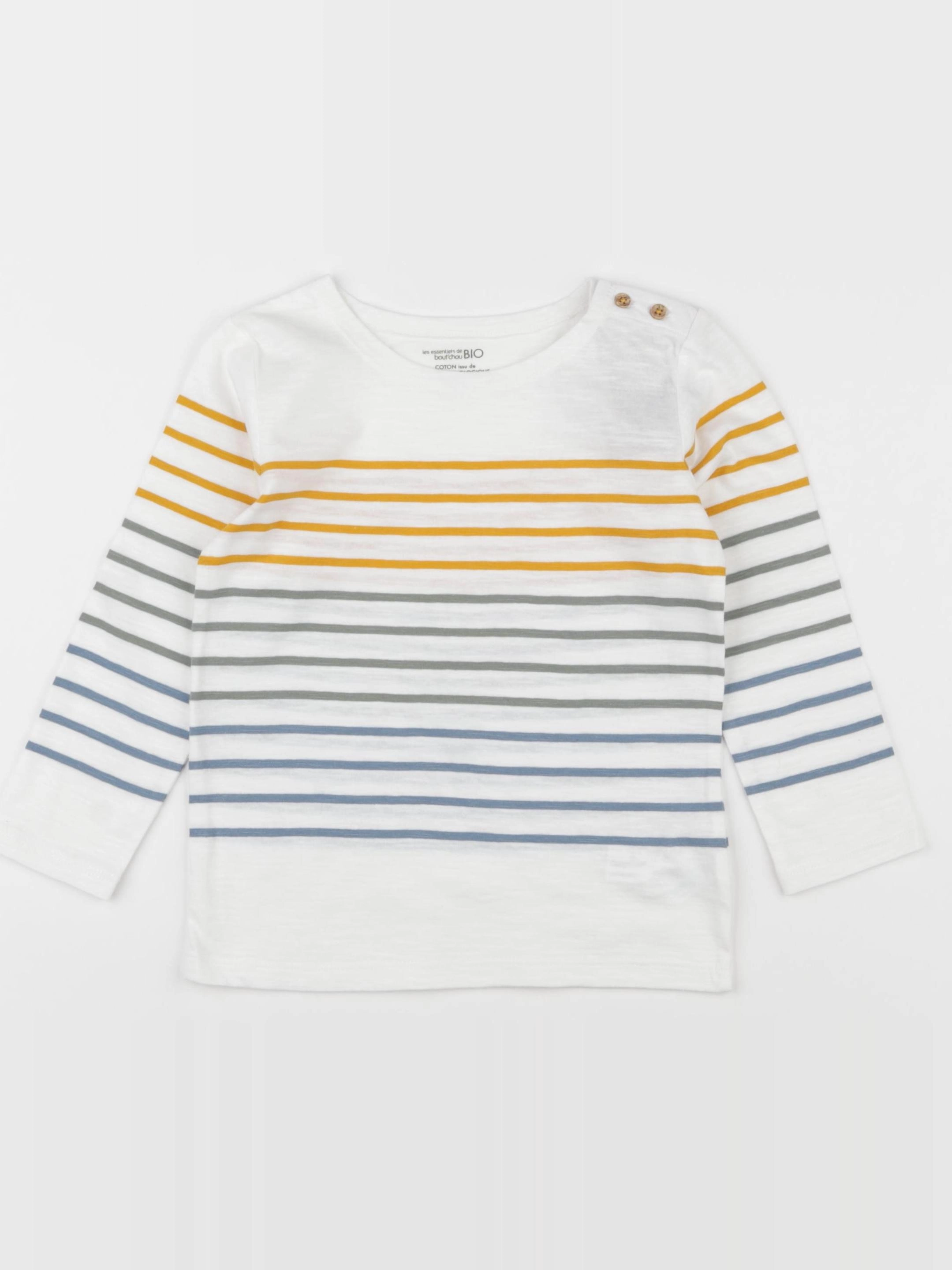 Boutchou - tee-shirt blanc, multicolore - 36 mois