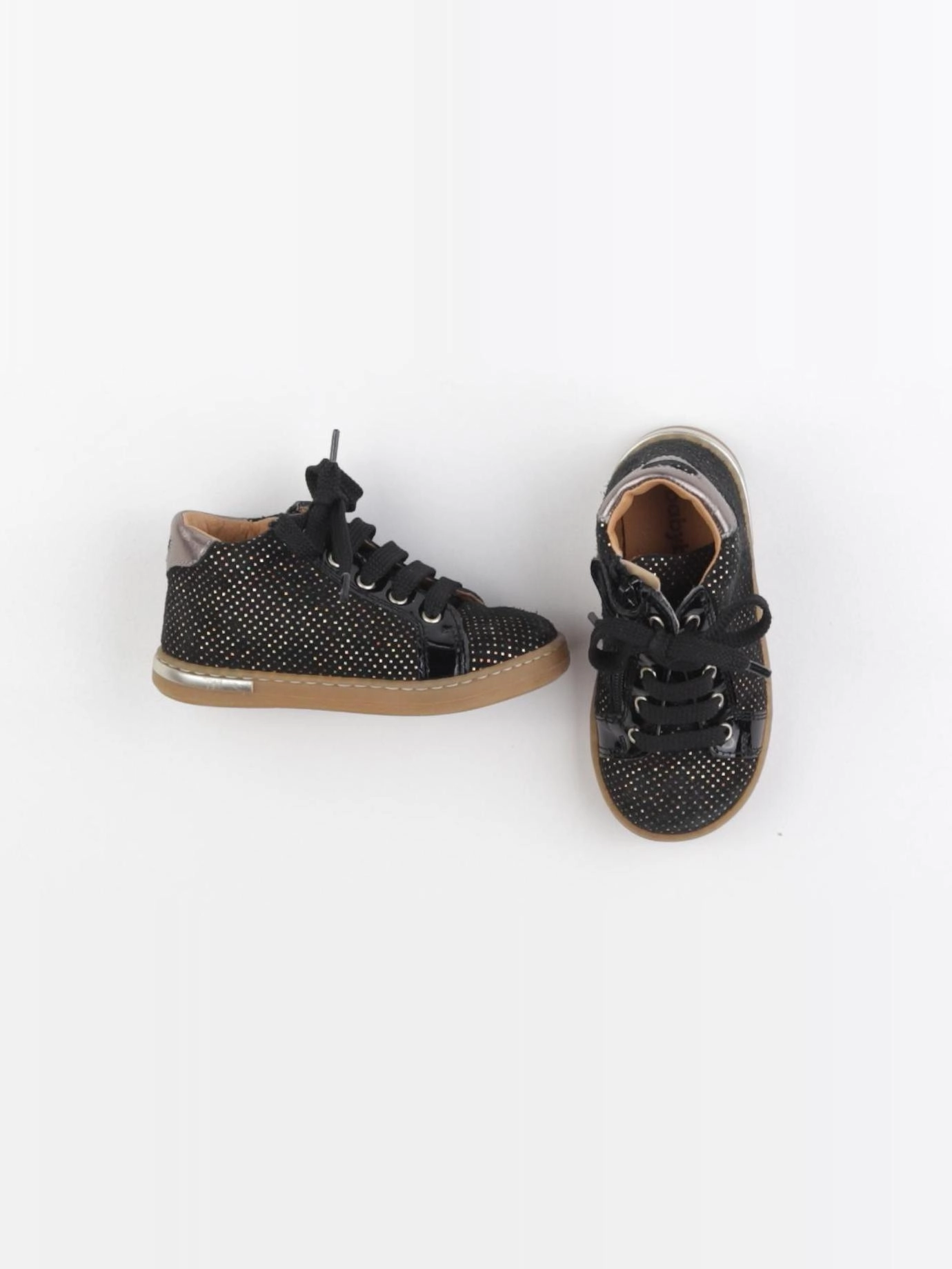 Babybotte - bottillons noir, or - pointure 23