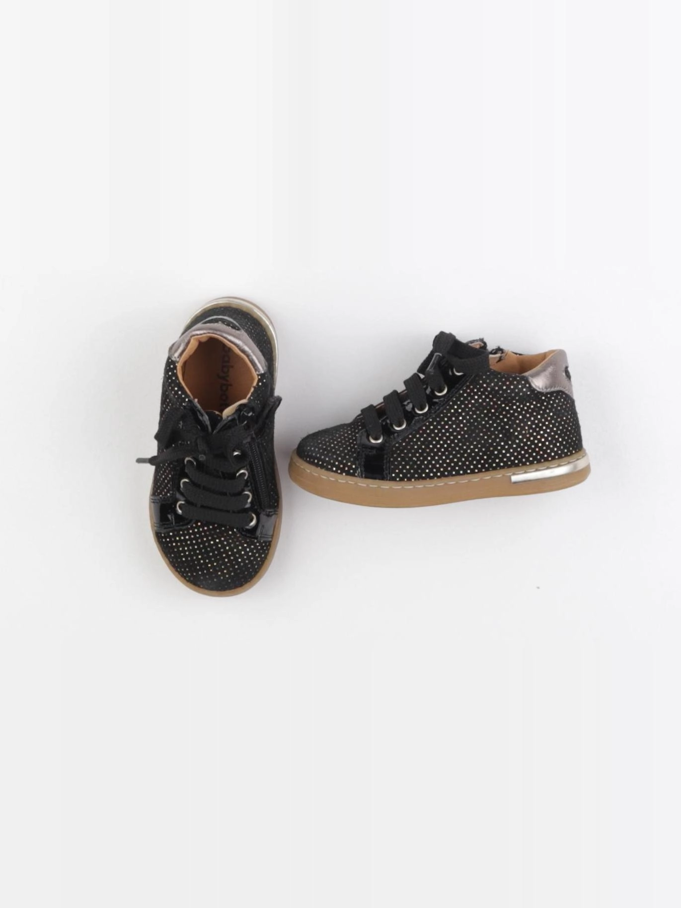 Babybotte - bottillons noir, or - pointure 23